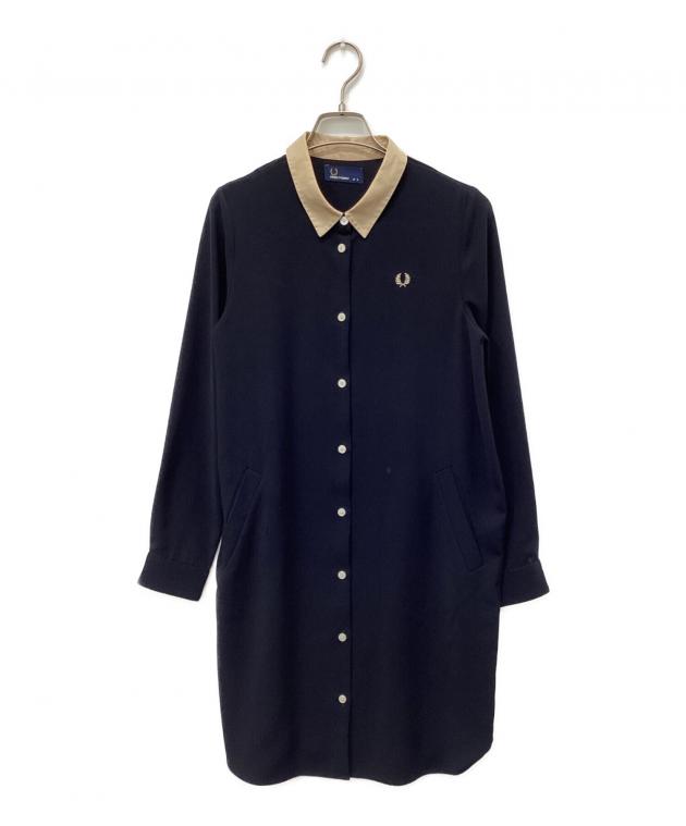 フレッドペリー　シャツワンピース サイズ【8】【未使用】 中古・古着通販】FRED PERRY (フレッドペリー) シャツワンピース