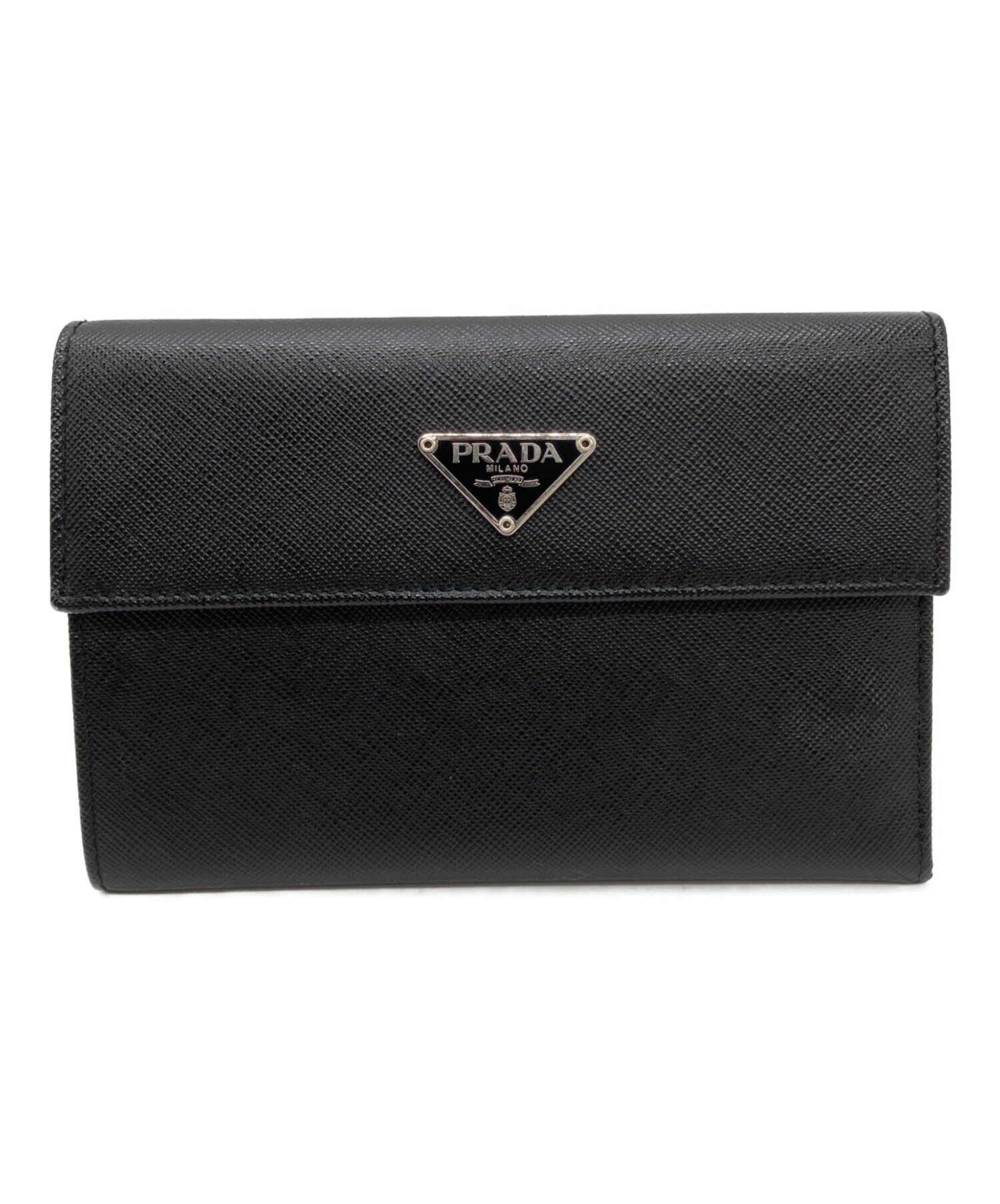 中古・古着通販】PRADA (プラダ) サフィアーノレザーミディアム 