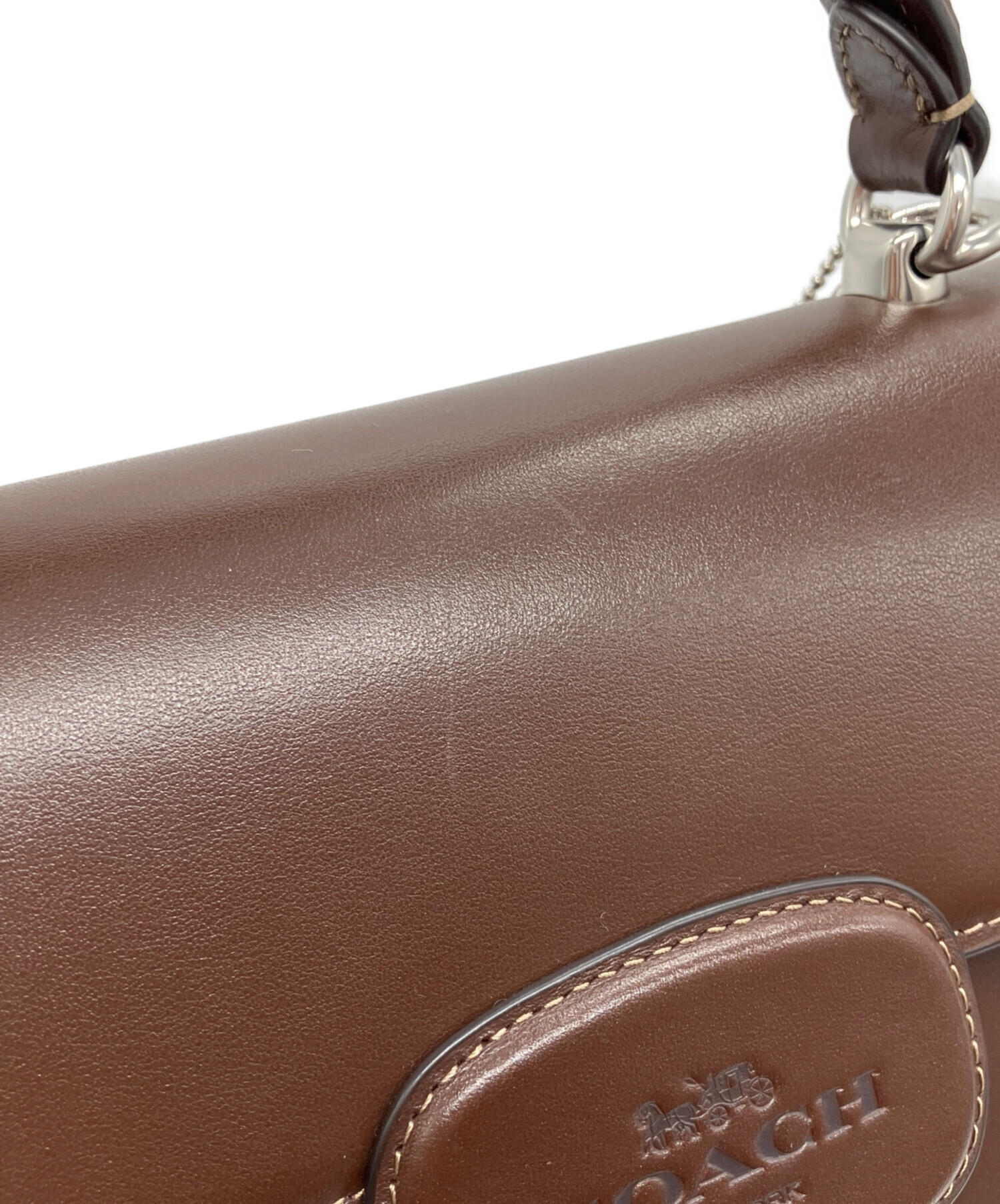 中古・古着通販】COACH (コーチ) エライザトップハンドルバッグ