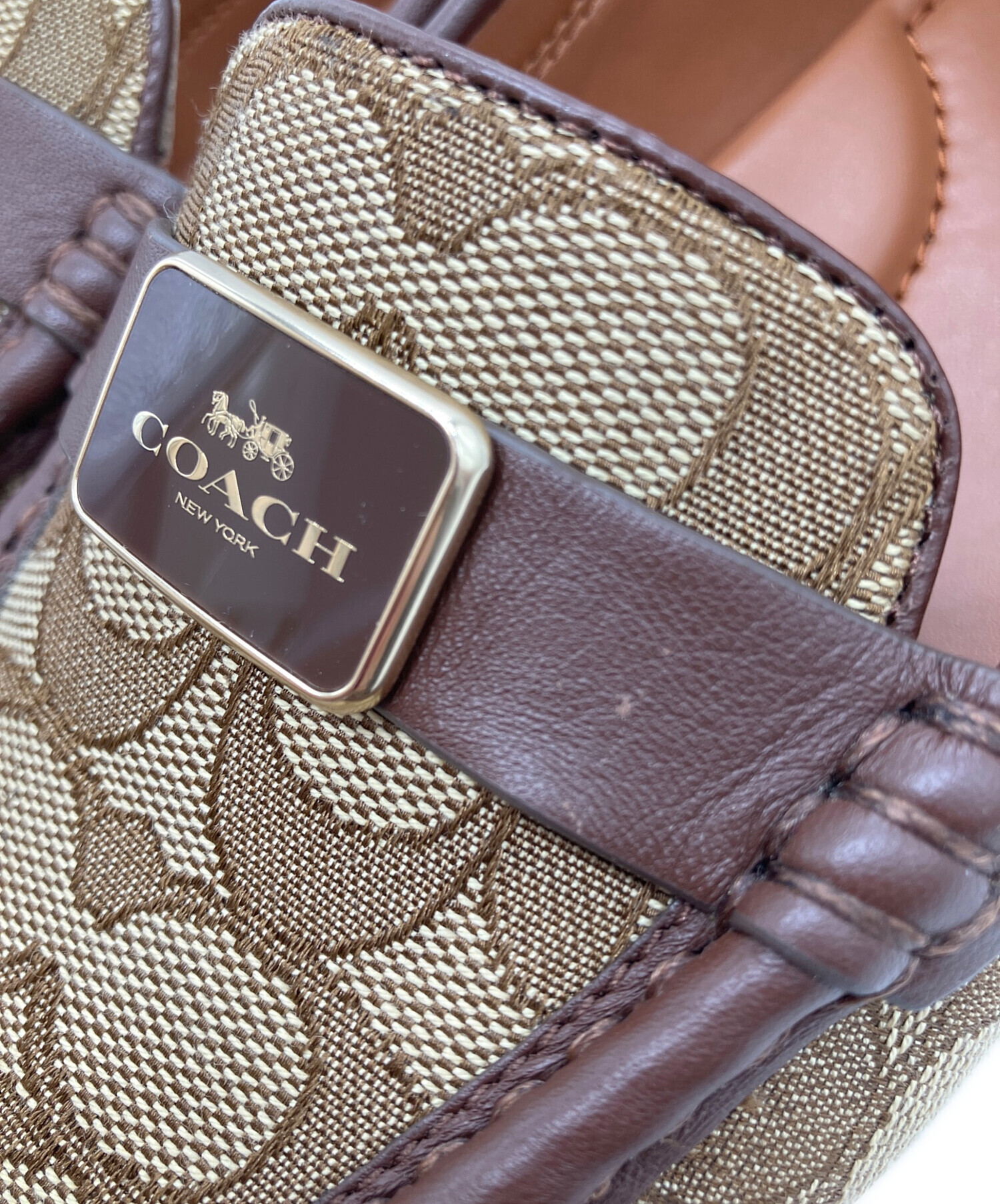中古・古着通販】COACH (コーチ) シグネチャーローファー ブラウン