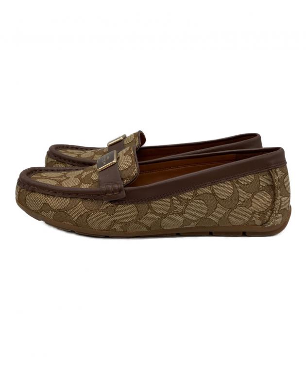 中古・古着通販】COACH (コーチ) シグネチャーローファー ブラウン