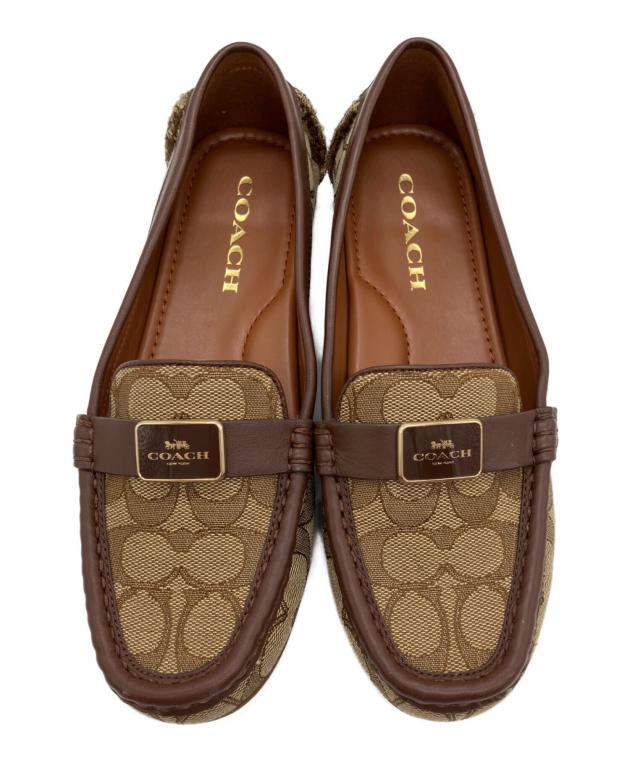 中古・古着通販】COACH (コーチ) シグネチャーローファー ブラウン