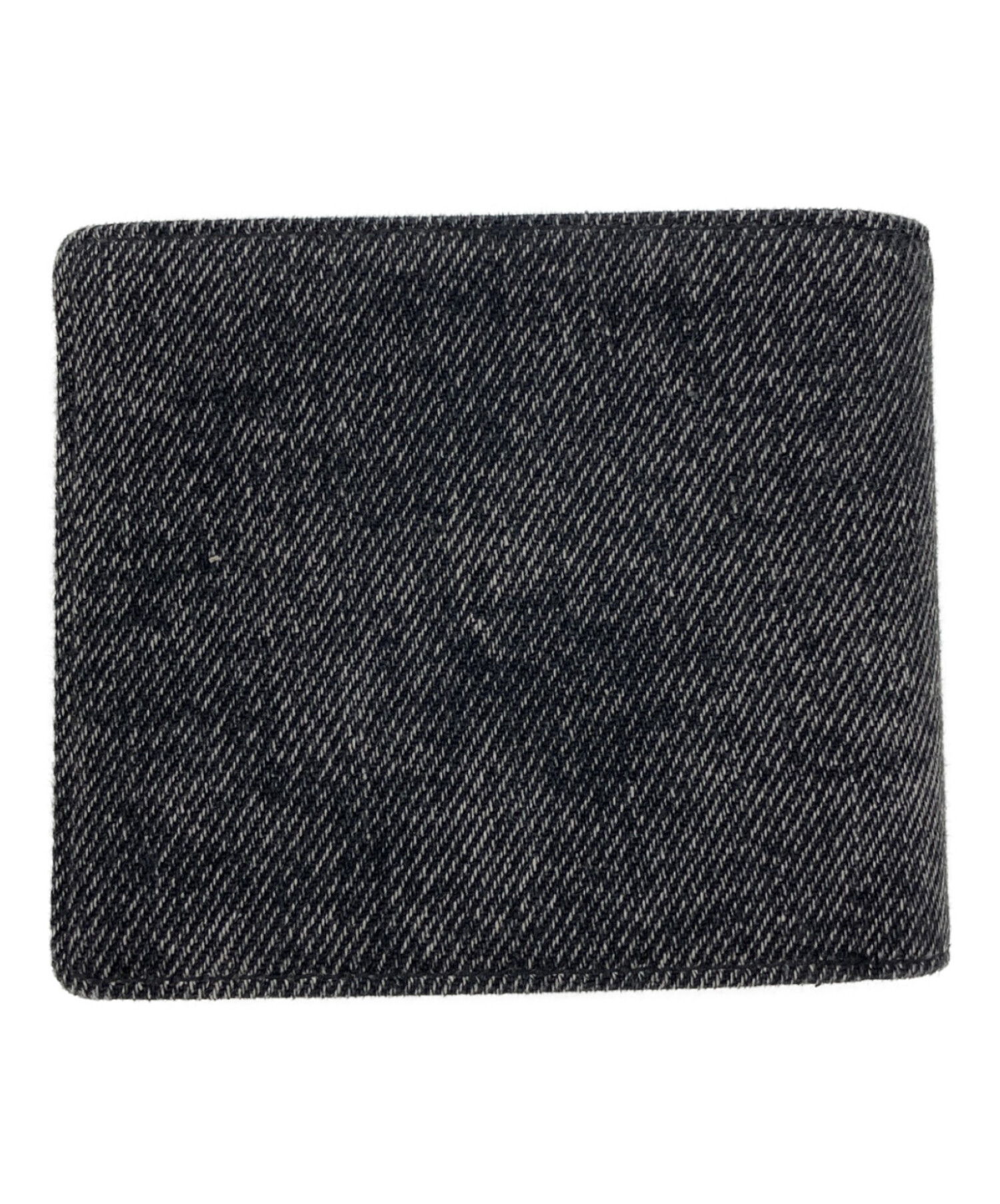 中古・古着通販】DIESEL (ディーゼル) デニム二つ折り財布 ブラック