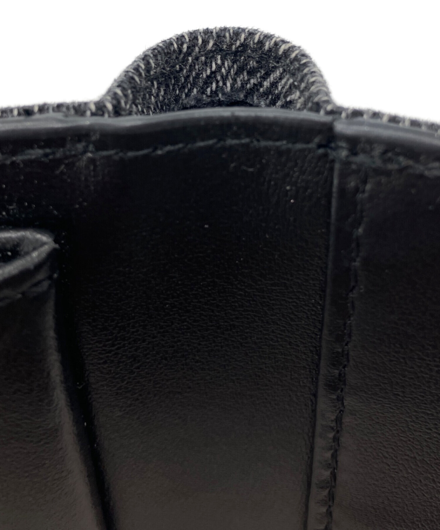 中古・古着通販】DIESEL (ディーゼル) デニム二つ折り財布 ブラック