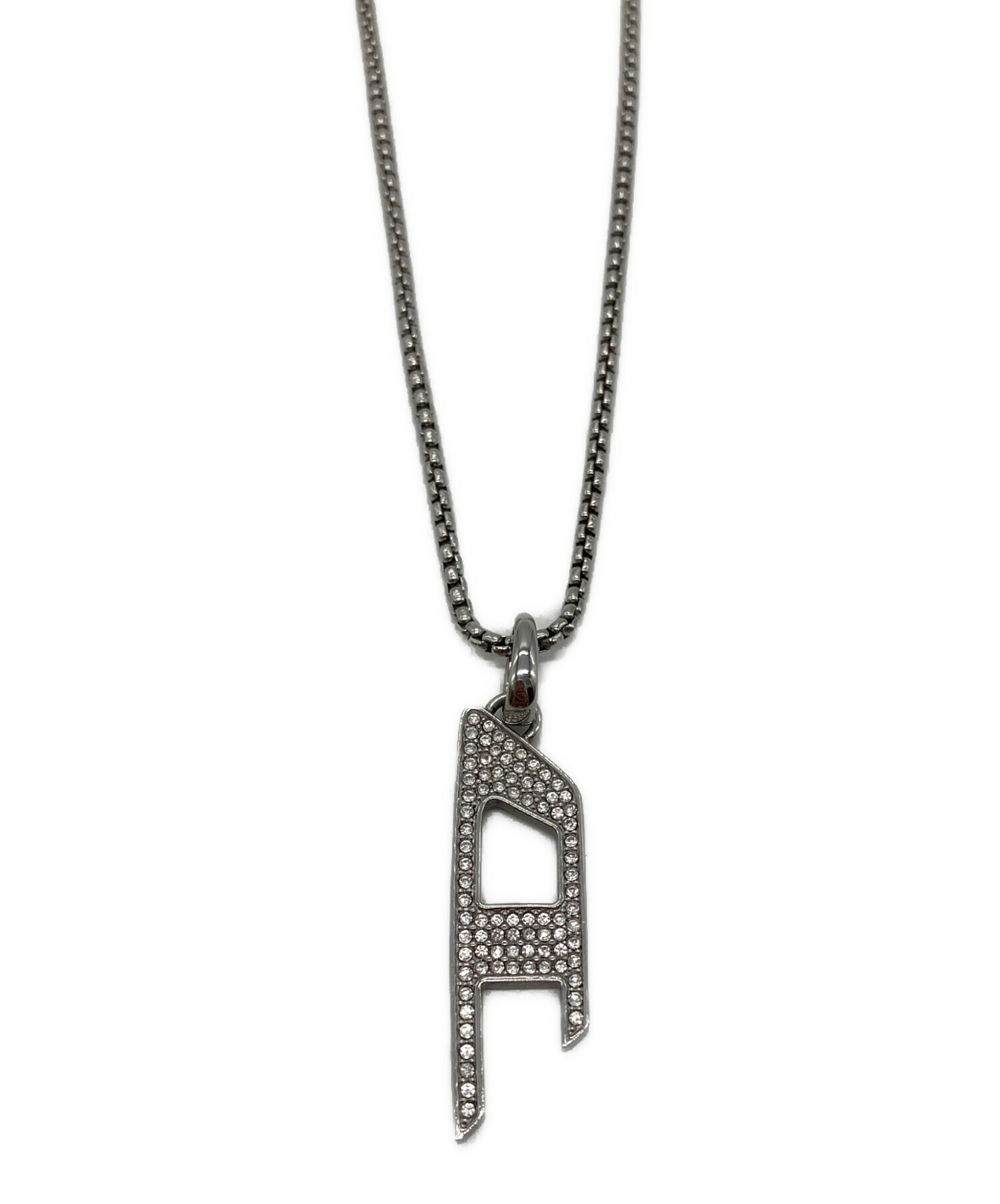 中古・古着通販】DIESEL (ディーゼル) Dロゴプレートネックレス 中古・古着通販】DIESEL (ディーゼル) Dロゴプレートネックレス