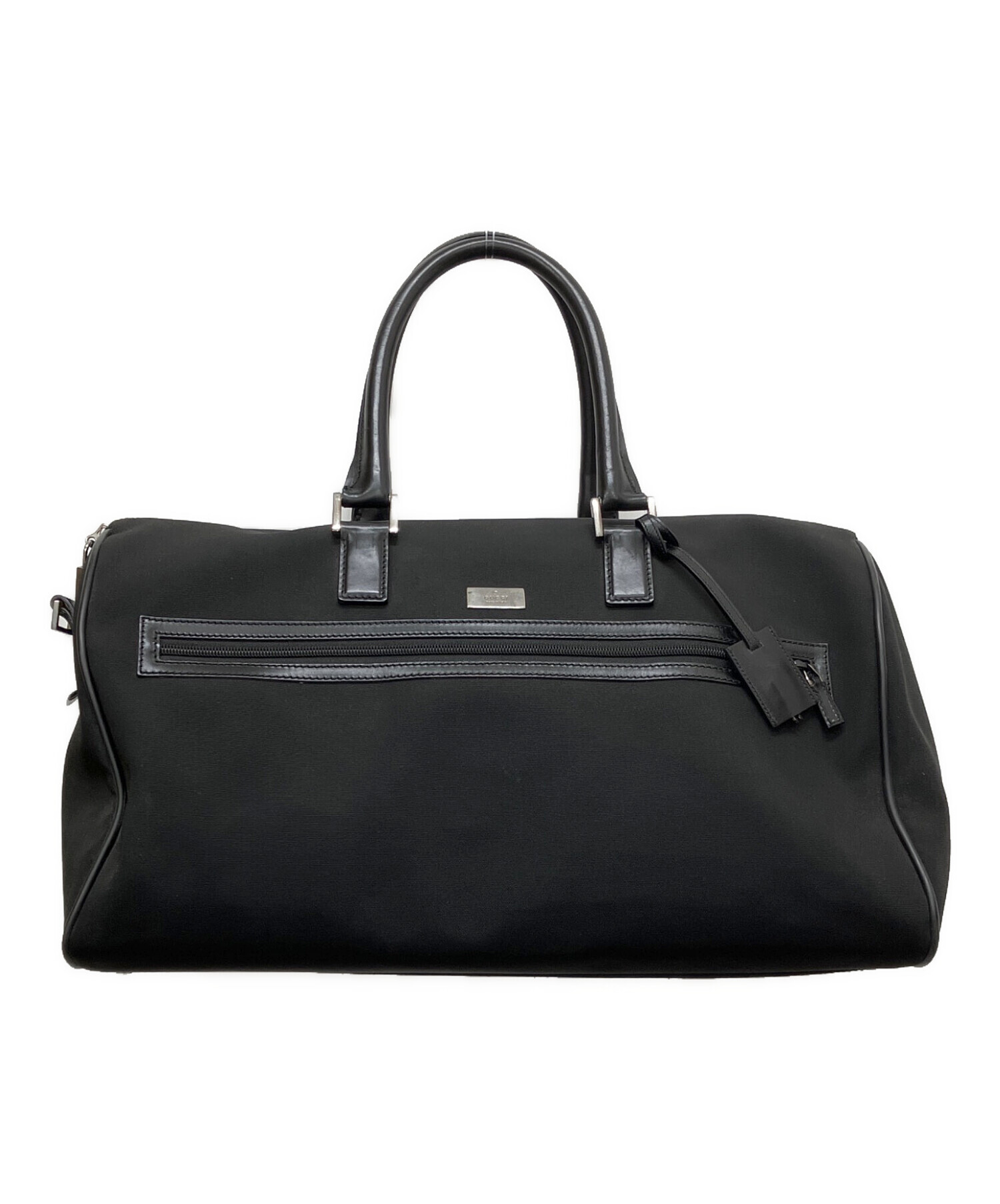 m1758 GUCCI グッチ レザー 2WAY ボストンバッグ 中古・古着通販】GUCCI (グッチ) 2wayボストンバッグ ブラック