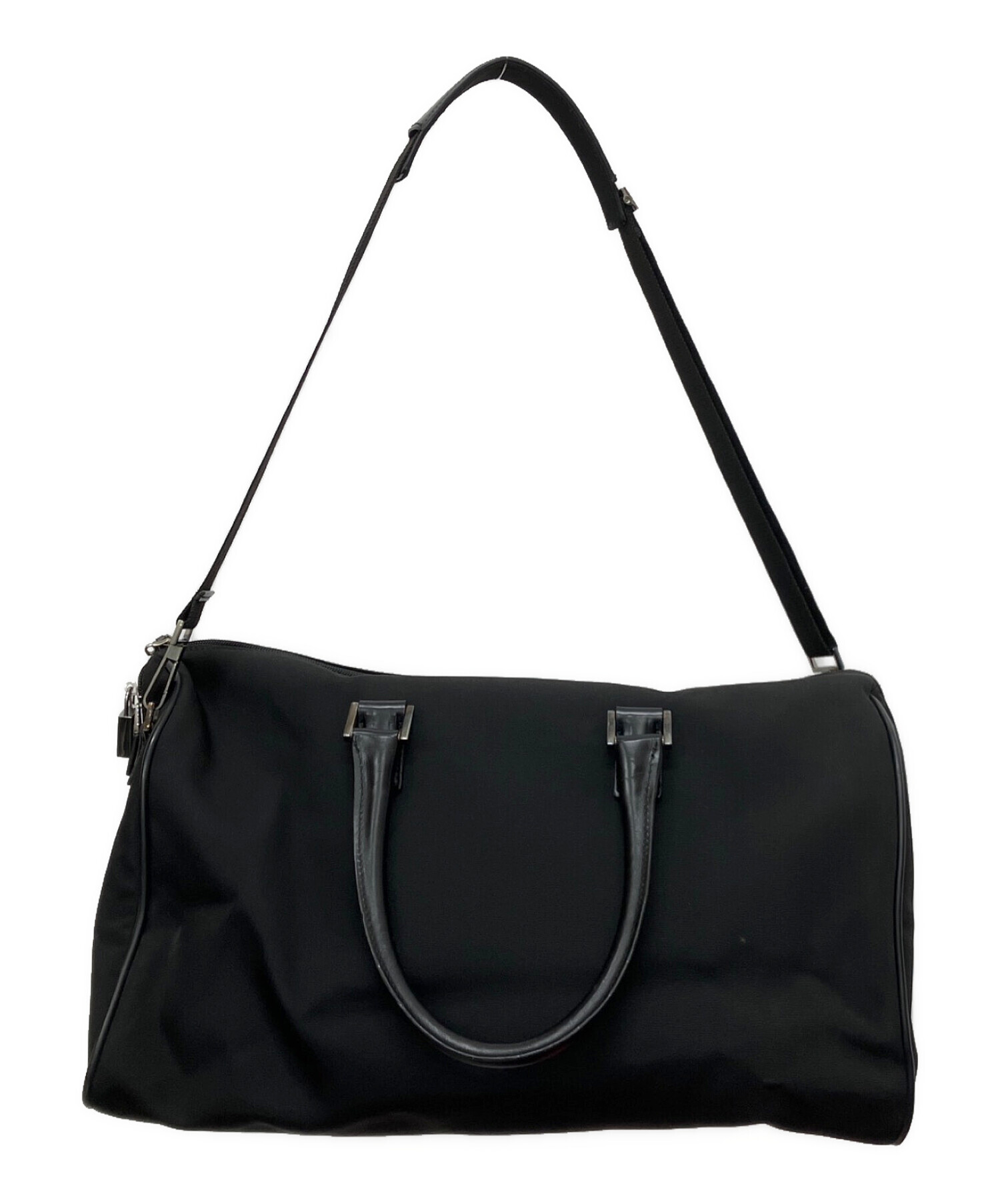 中古・古着通販】GUCCI (グッチ) 2wayボストンバッグ ブラック