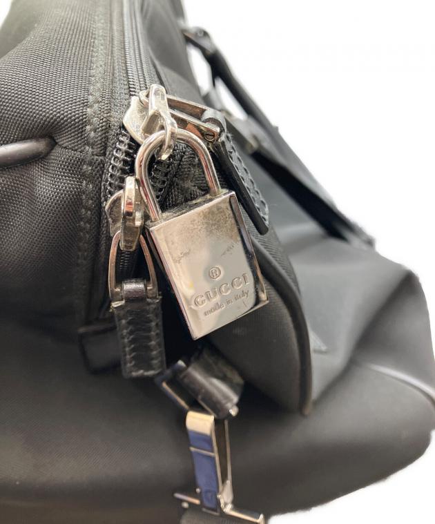 中古・古着通販】GUCCI (グッチ) 2wayボストンバッグ ブラック