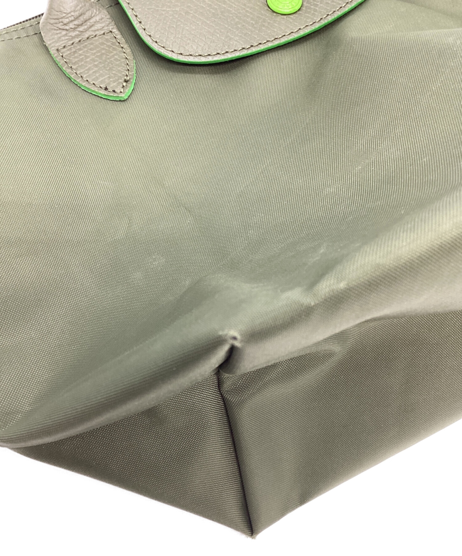 中古・古着通販】LONGCHAMP (ロンシャン) トートバッグ グリーン