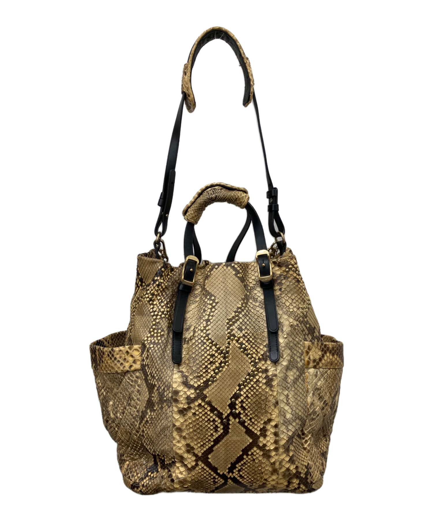 中古・古着通販】JIMMY CHOO (ジミーチュウ) パイソンレザーバッグ