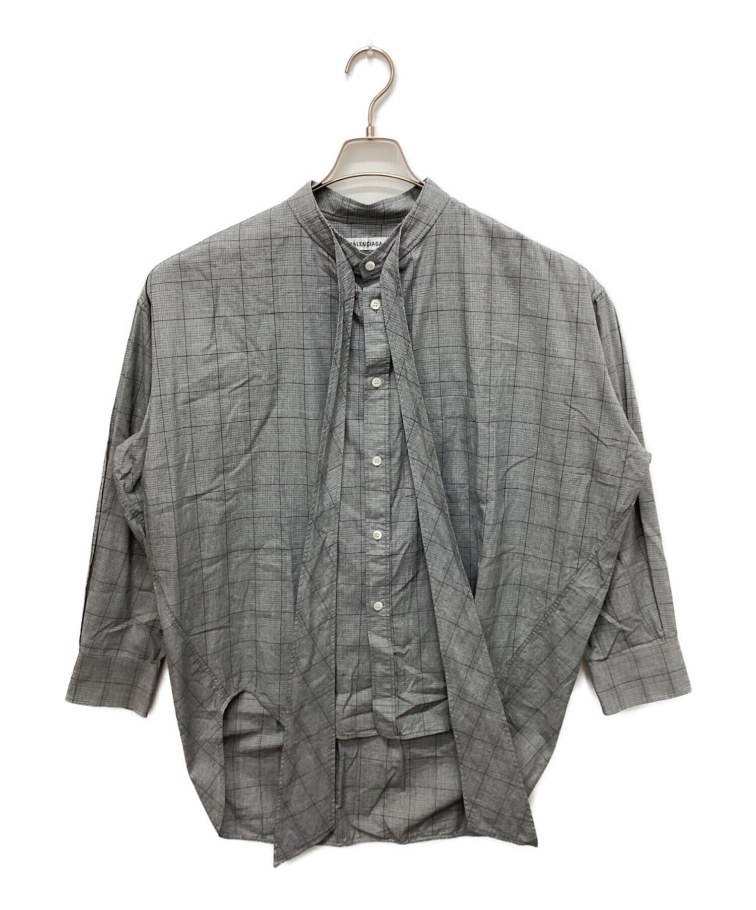 MOGU balenciaga バレンシアガ チェック シャツ 38 MOGU balenciaga