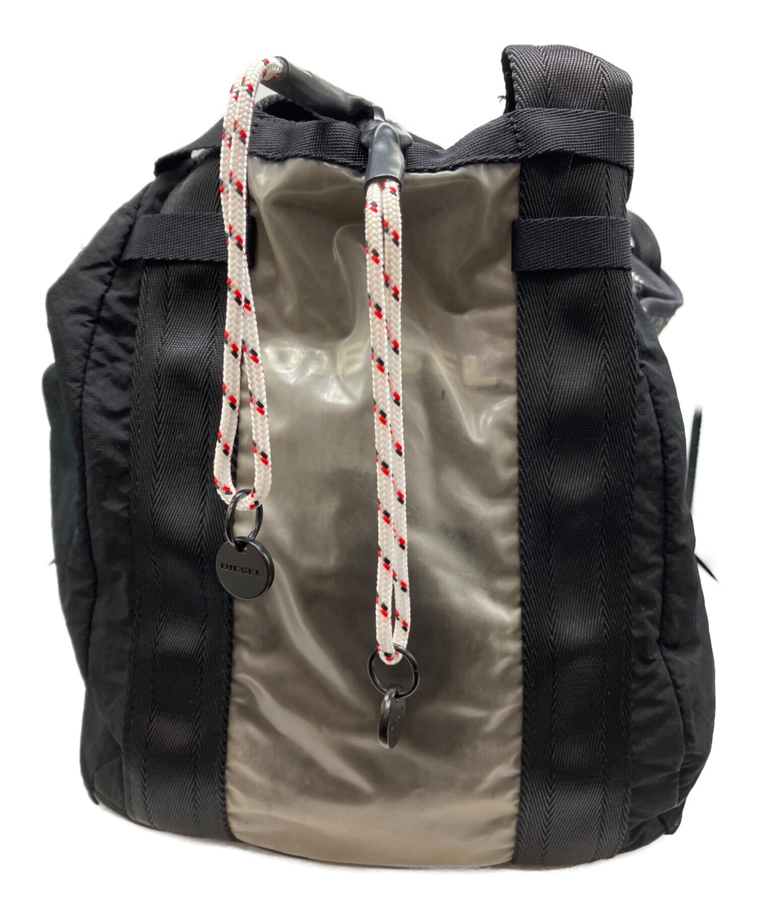 中古・古着通販】DIESEL (ディーゼル) ロゴショッパーバッグ ブラック