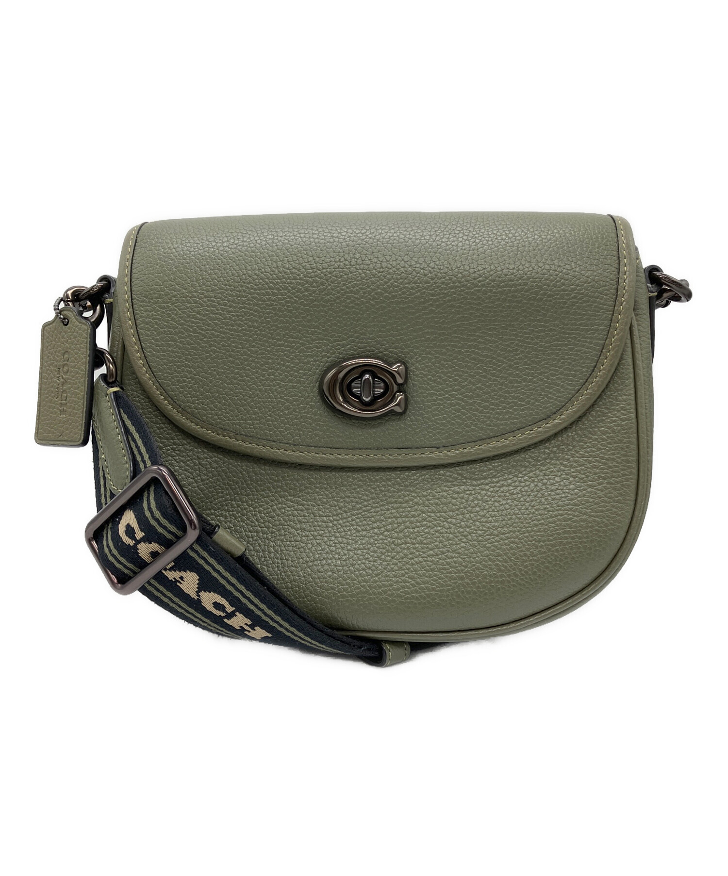 中古・古着通販】COACH (コーチ) ウィロウサドルバッグ グリーン
