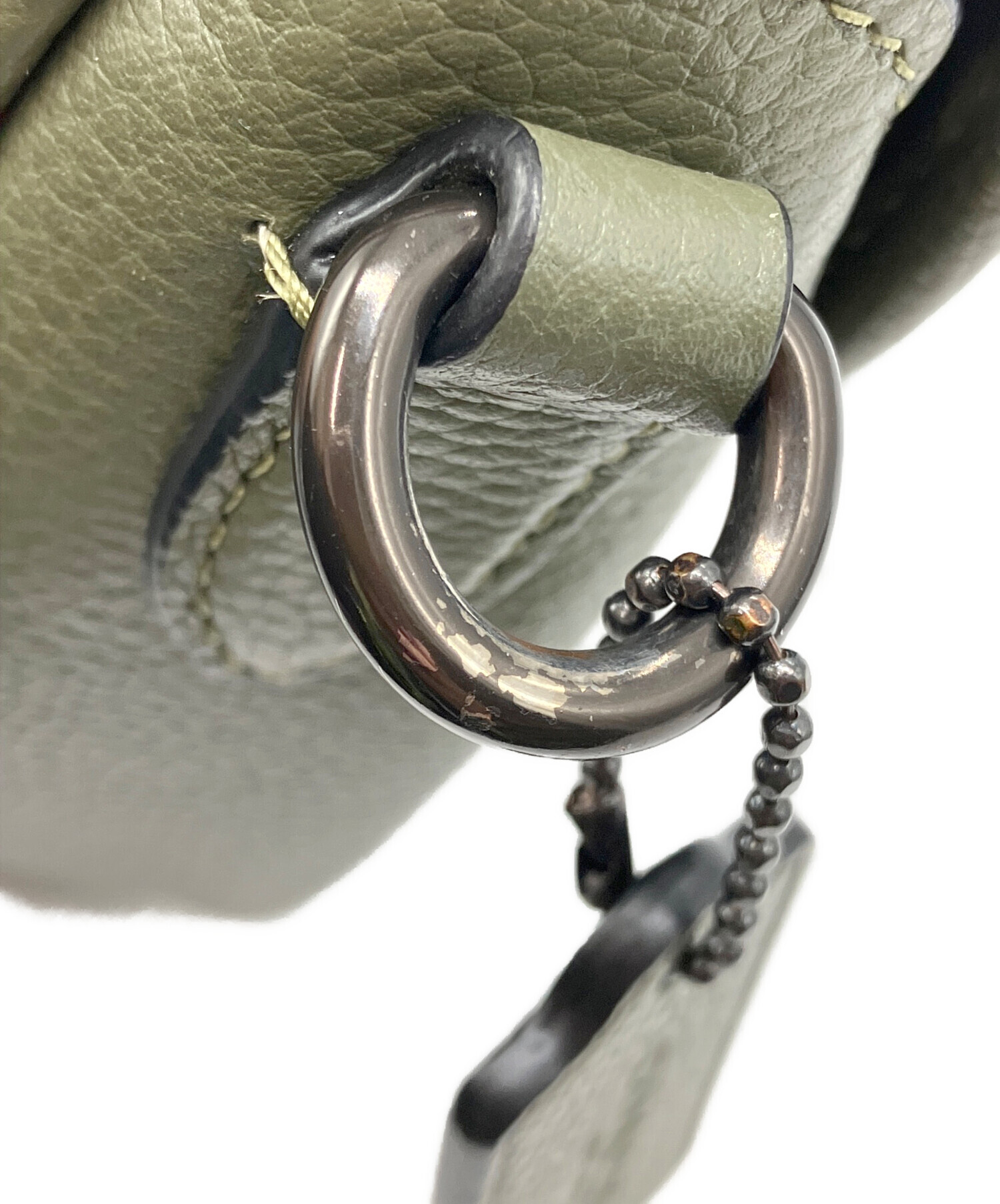 中古・古着通販】COACH (コーチ) ウィロウサドルバッグ グリーン