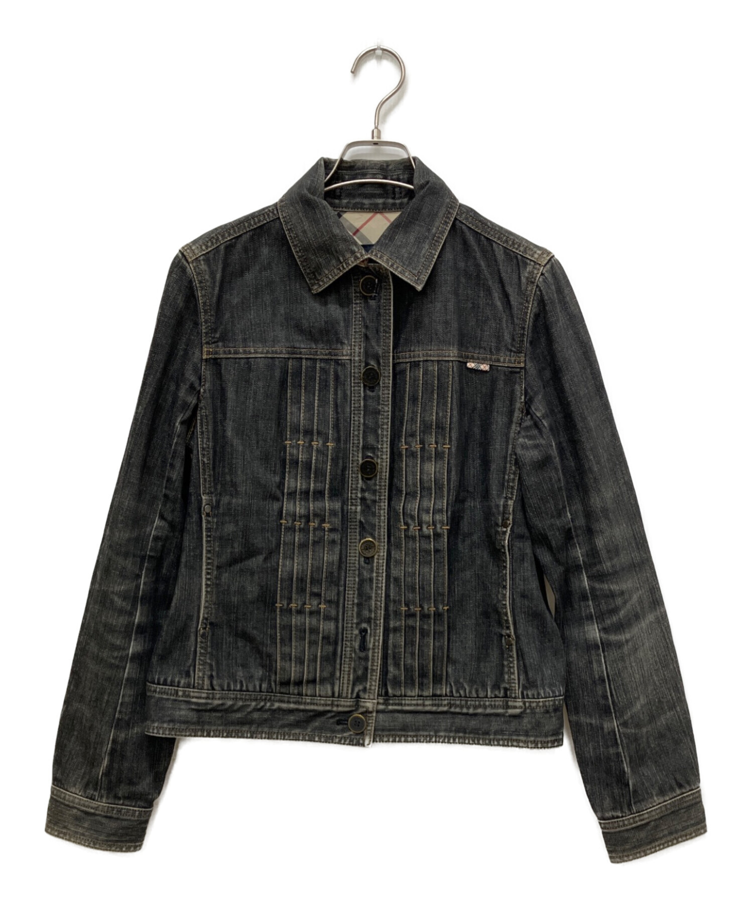 【未使用】BURBERRY LONDON ダークデニムジャケット 40 中古・古着通販】BURBERRY LONDON (バーバリーロンドン) ブラック