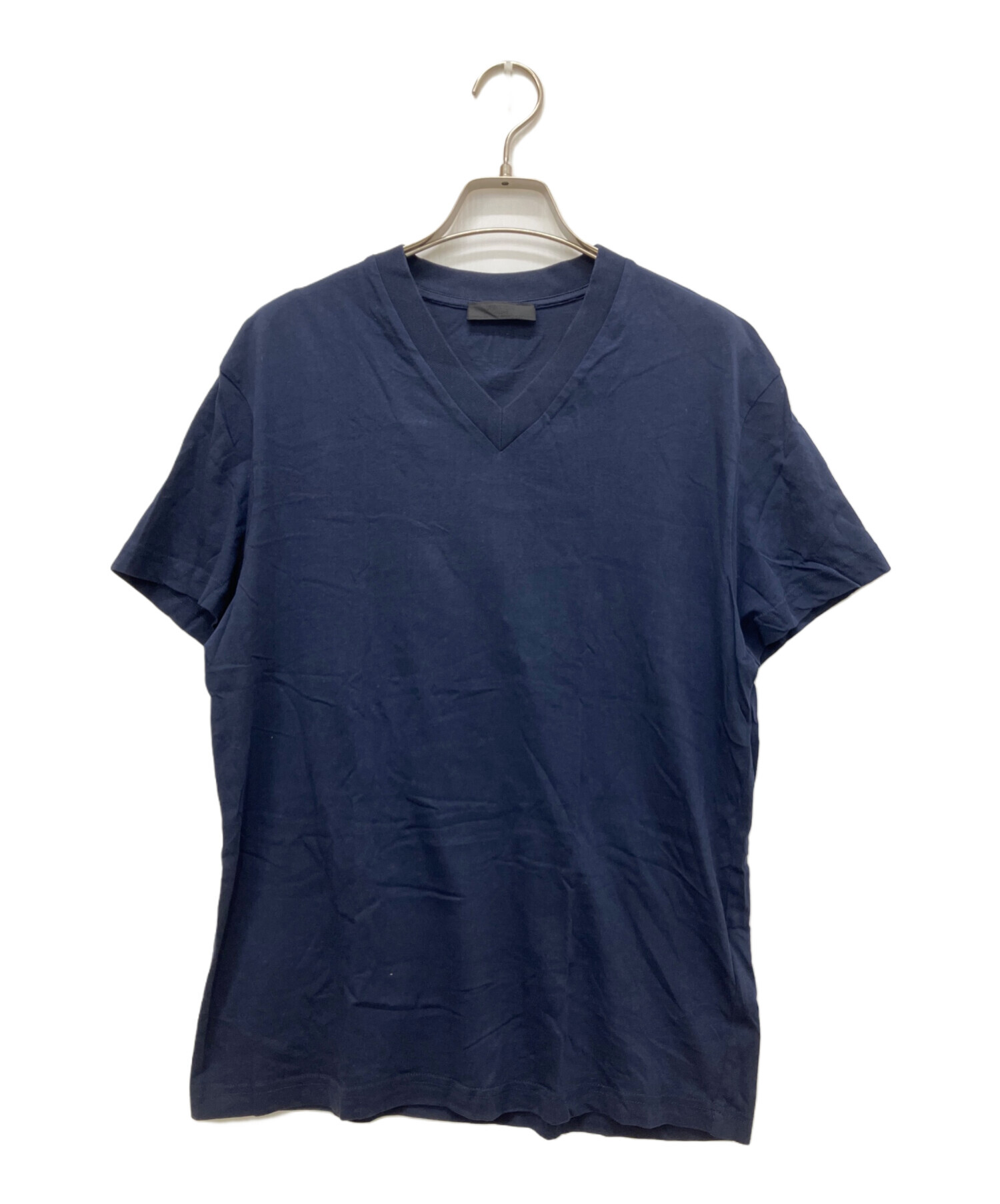 中古・古着通販】PRADA (プラダ) バックトライアングルロゴVネックT