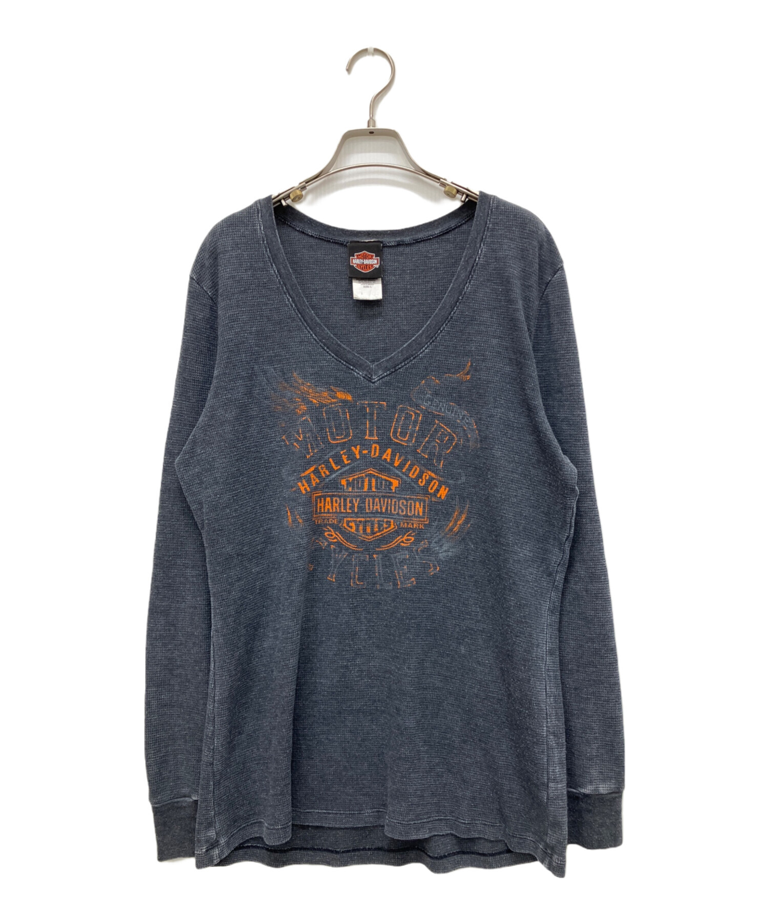 HARLEY-DAVIDSON 長袖カットソー グレー 中古・古着通販】HARLEY-DAVIDSON (ハーレーダビッドソン) サーマル