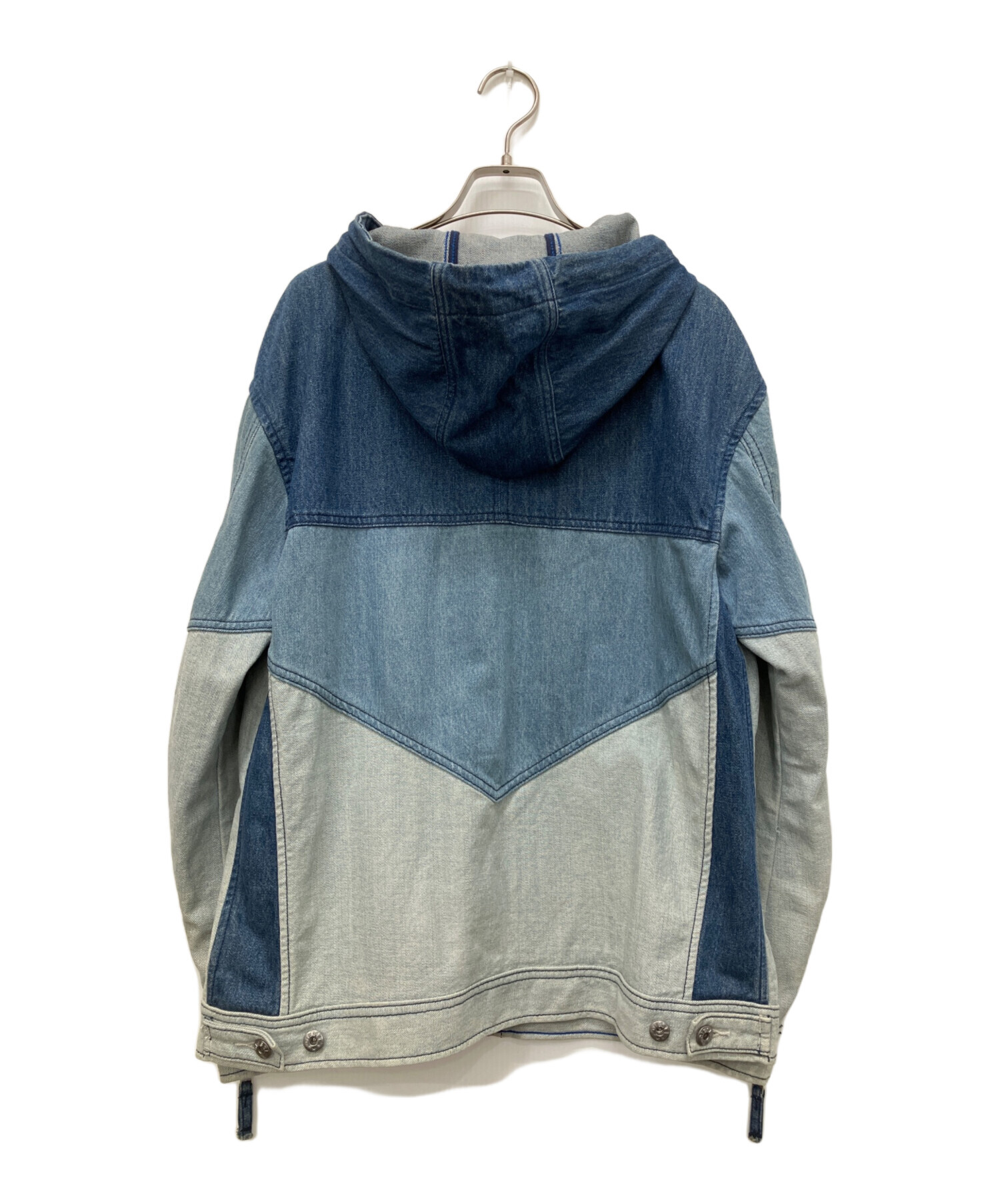 中古・古着通販】DIESEL (ディーゼル) パッチワークフーデットデニム