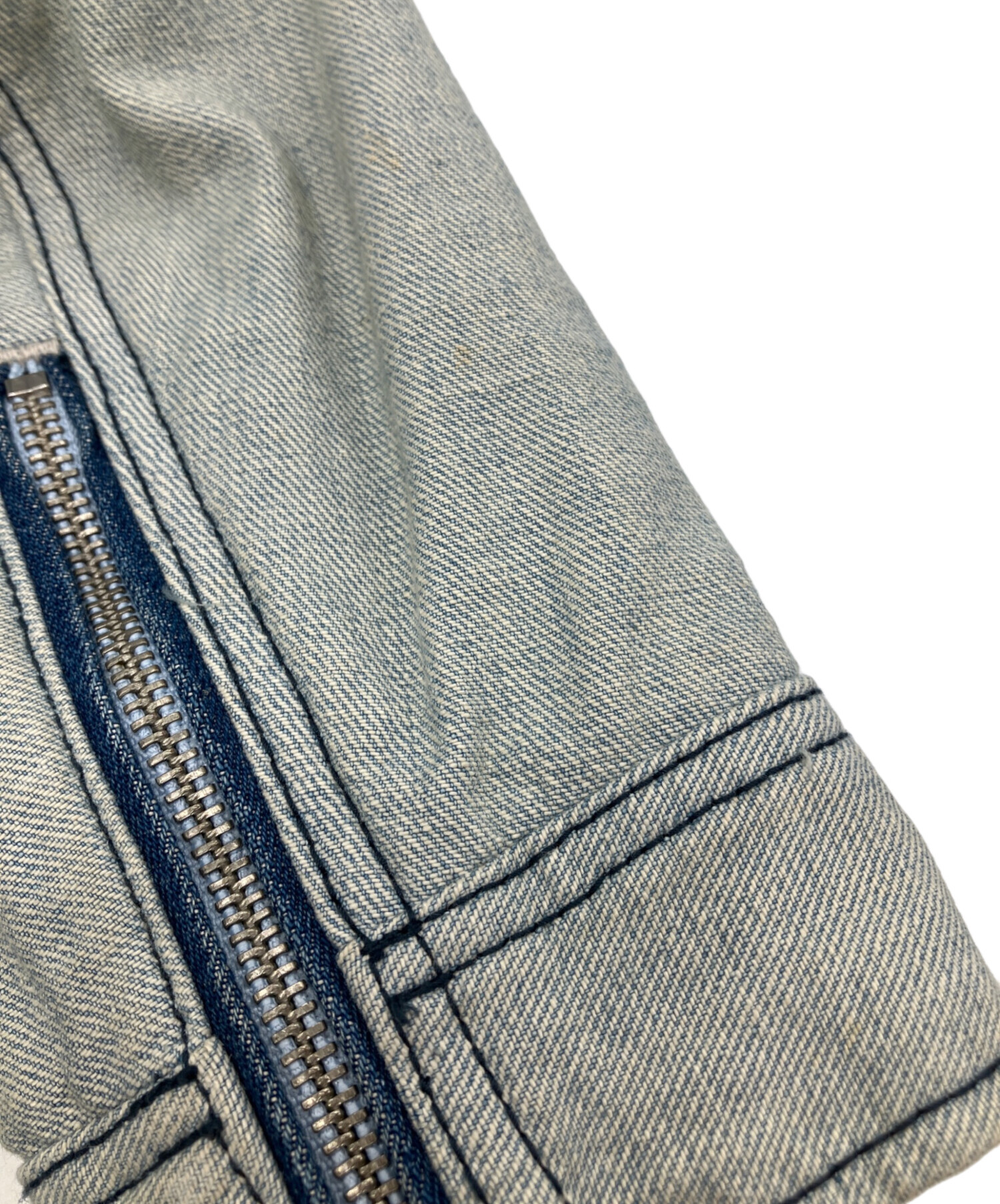 中古・古着通販】DIESEL (ディーゼル) パッチワークフーデットデニム