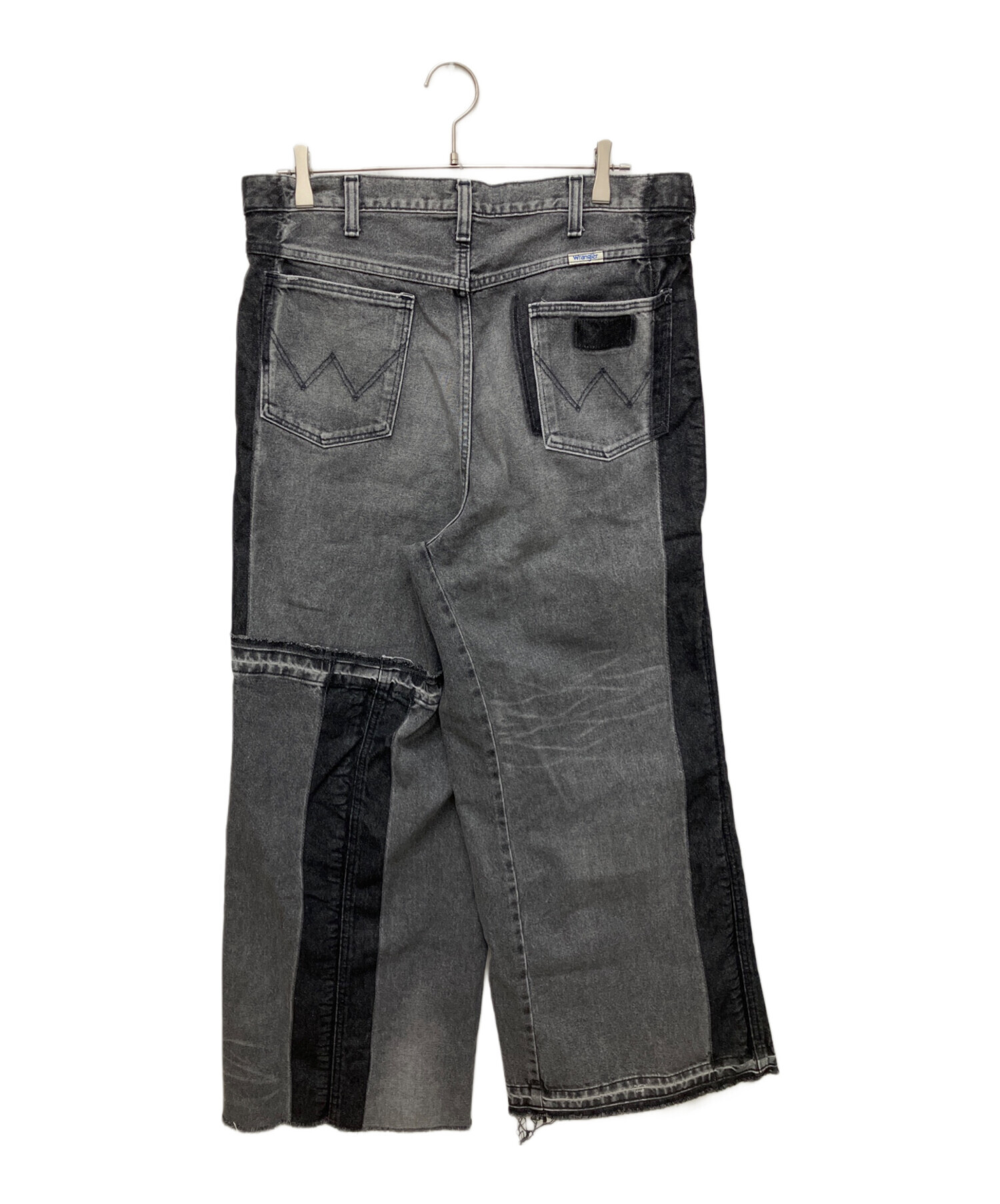 中古・古着通販】Wrangler (ラングラー) リメイクワイドデニムパンツ 中古・古着通販】Wrangler (ラングラー) リメイクワイドデニムパンツ