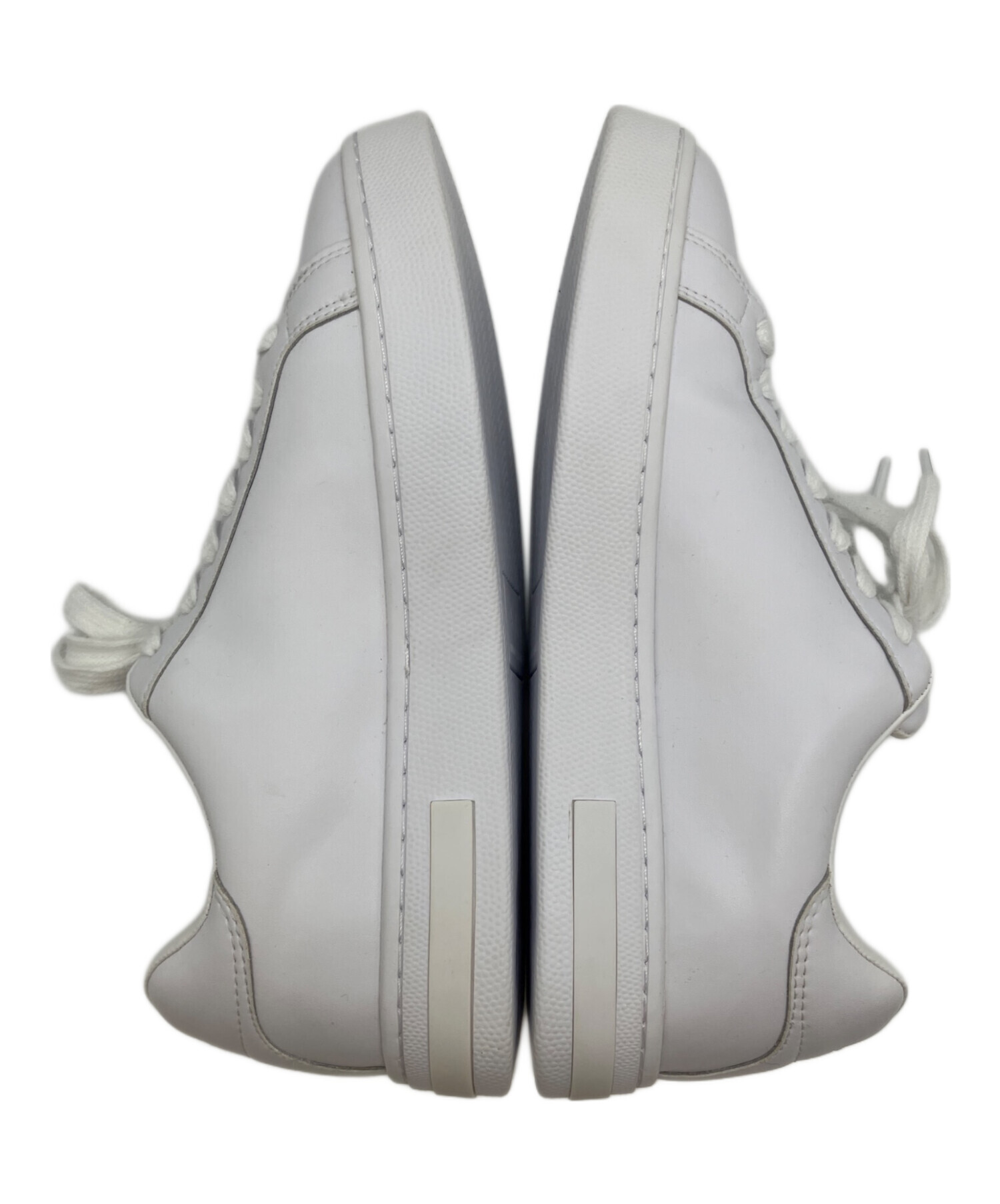 EMPORIO ARMANI グレー レザー スニーカー 26センチ 中古・古着通販】ARMANI EXCHANGE (アルマーニ エクスチェンジ
