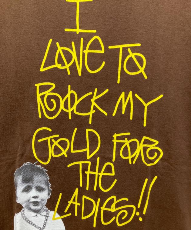 古着好きページ 中古・古着通販】stussy (ステューシー) I LOVE TO ROCK MY GOLD