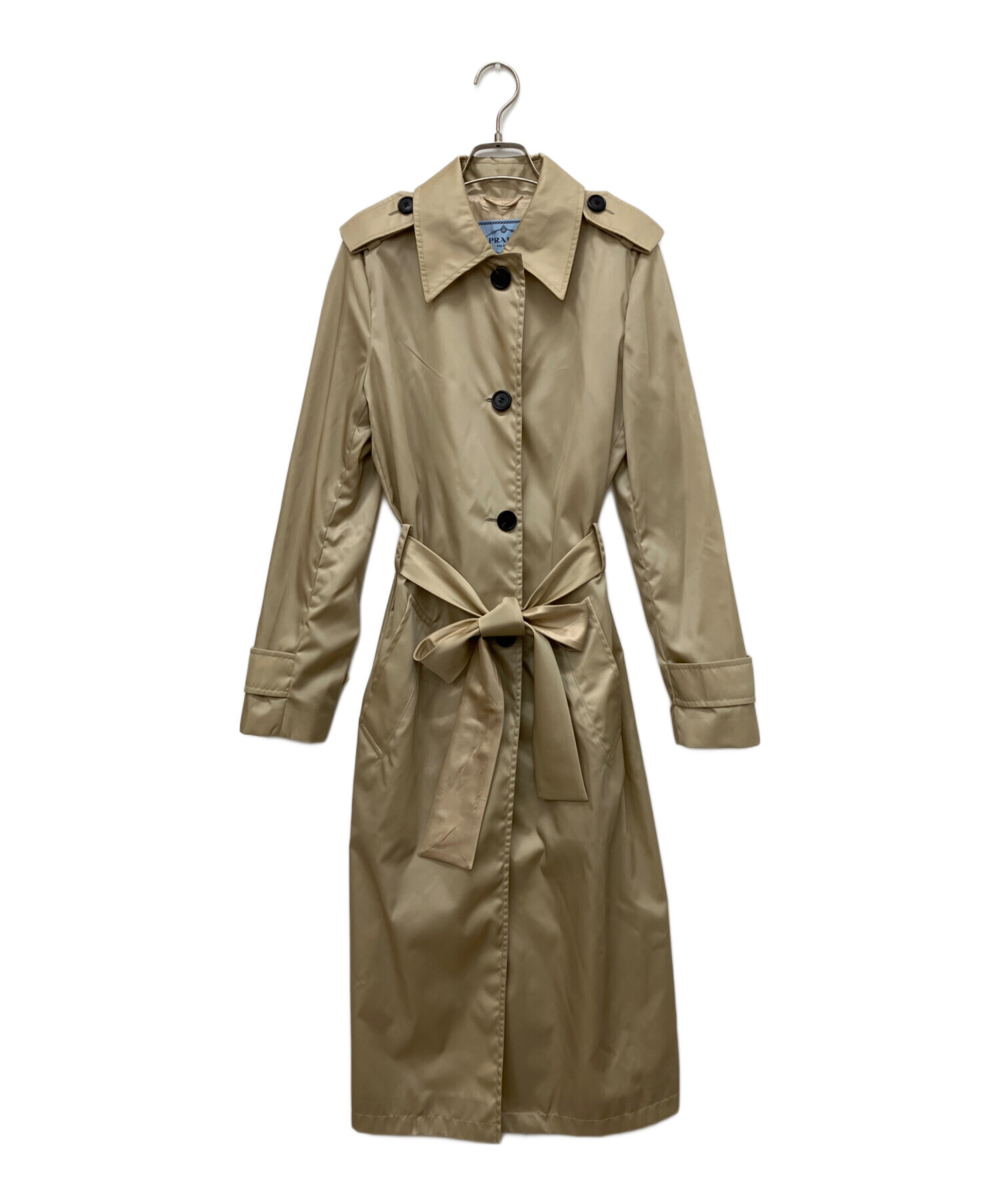 中古・古着通販】PRADA (プラダ) トレンチコート ベージュ サイズ:38S