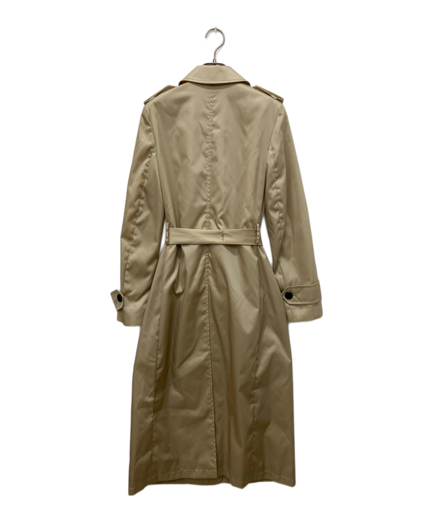 ★PRADA★近年トレンチコート スプリングコート ベルト付 ベージュ 38 中古・古着通販】PRADA (プラダ) トレンチコート ベージュ サイズ:38S