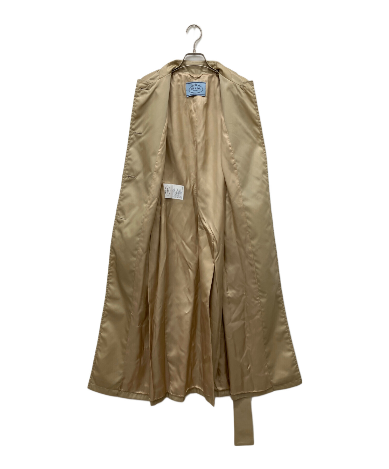 中古・古着通販】PRADA (プラダ) トレンチコート ベージュ サイズ:38S