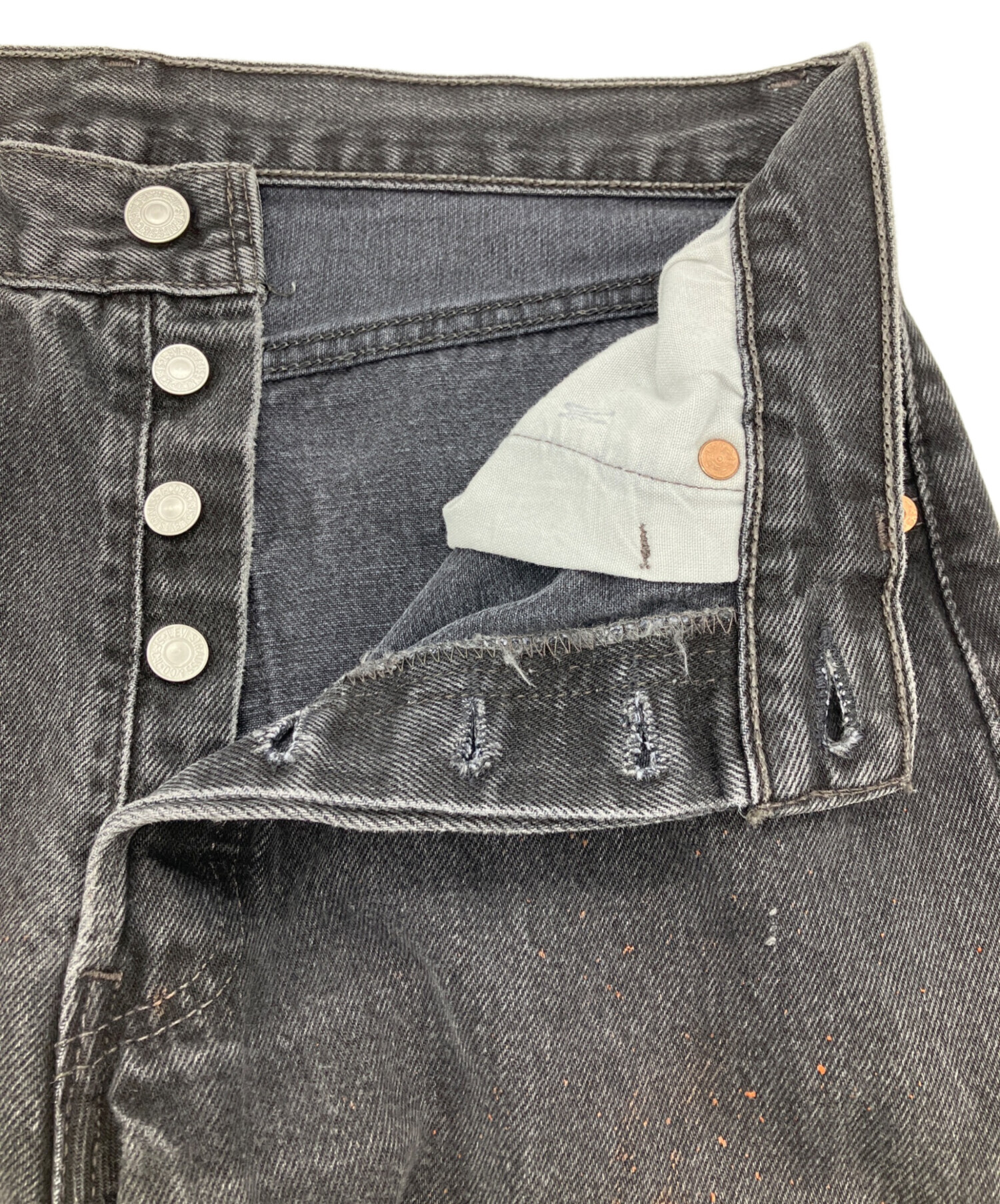 中古・古着通販】LEVI'S (リーバイス) 501デニムパンツ ブラック