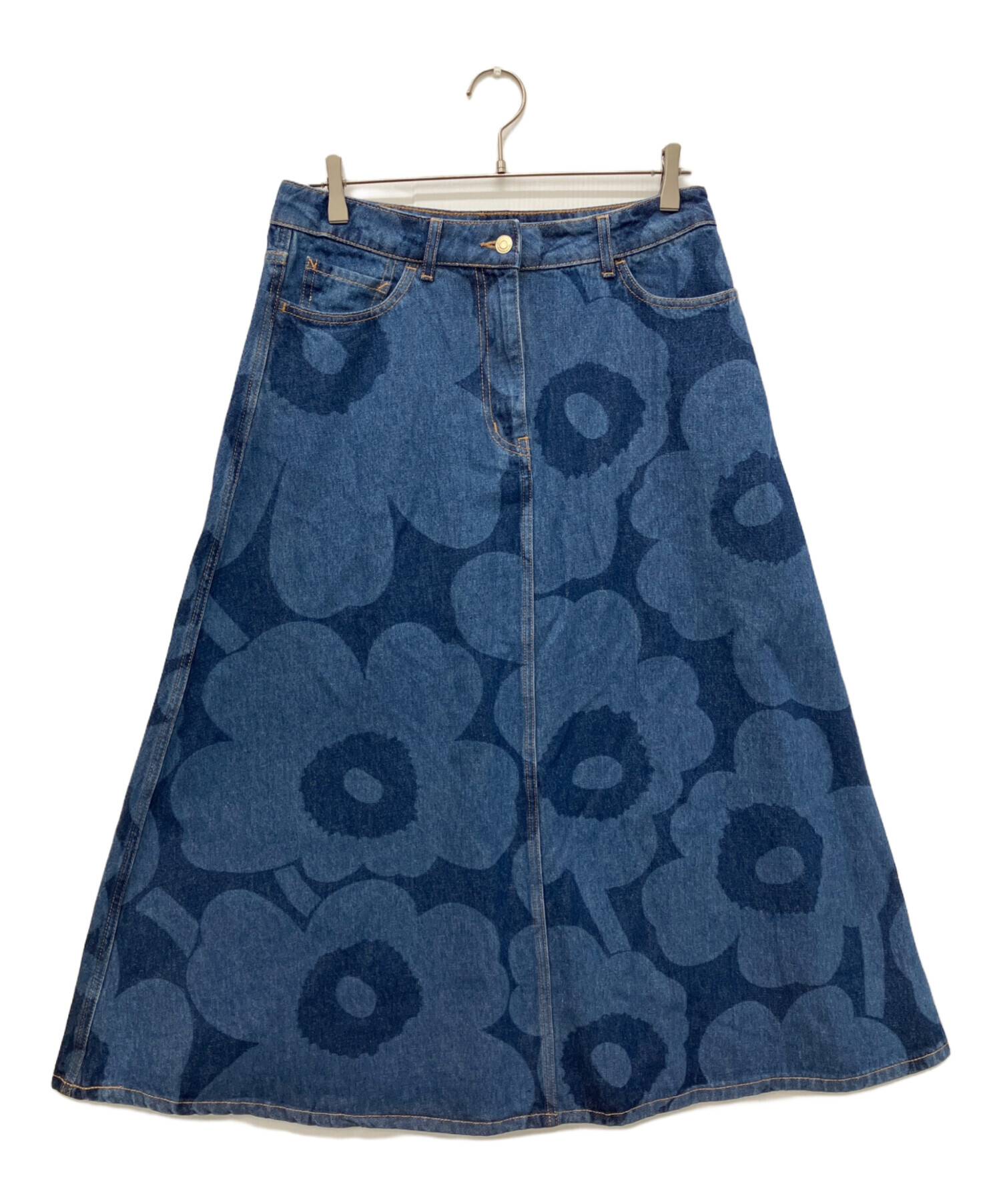マリメッコ/デニムスカート 中古・古着通販】marimekko (マリメッコ) ウニッコ柄デニムスカート