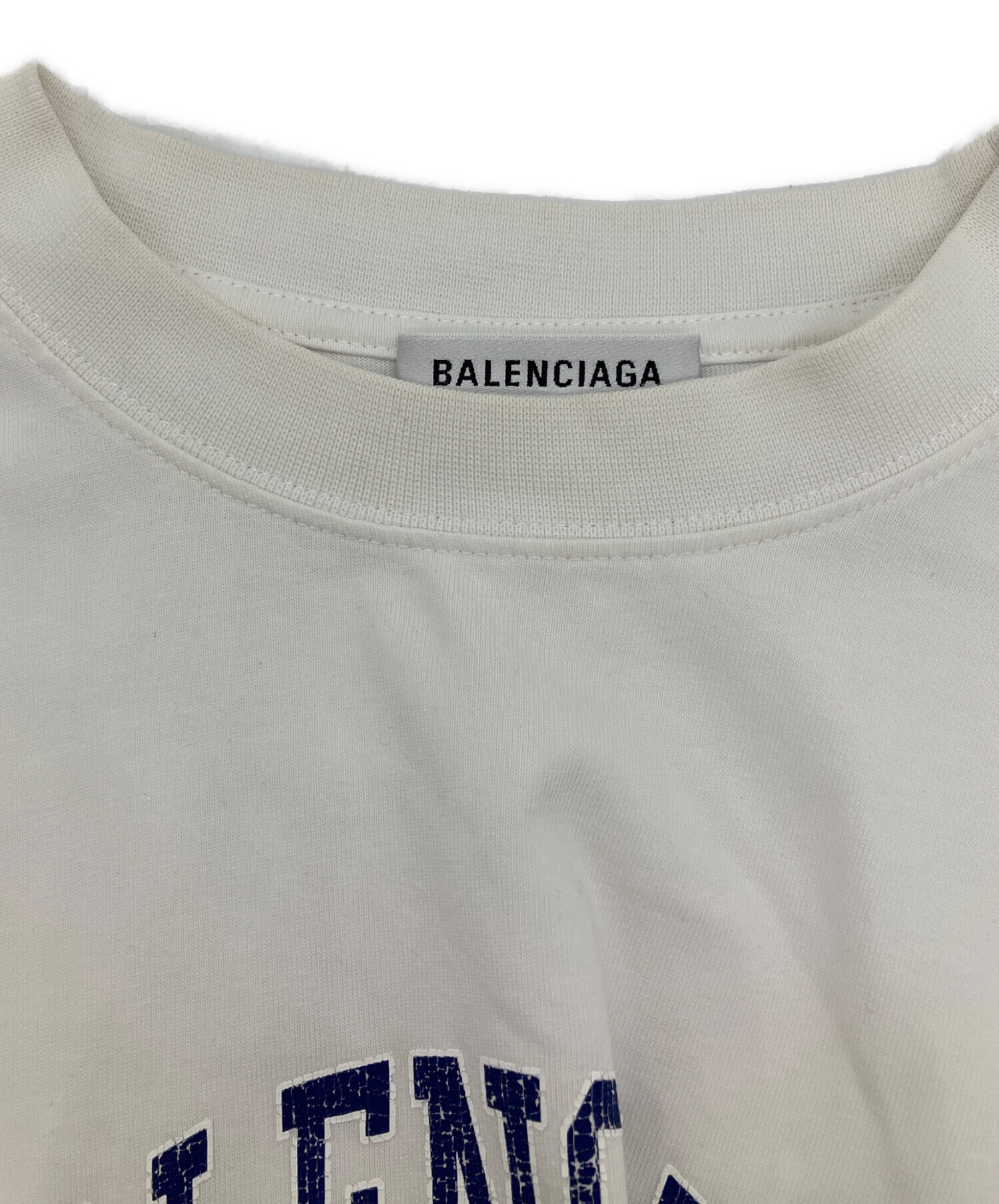 中古・古着通販】BALENCIAGA (バレンシアガ) Tシャツ ホワイト サイズ