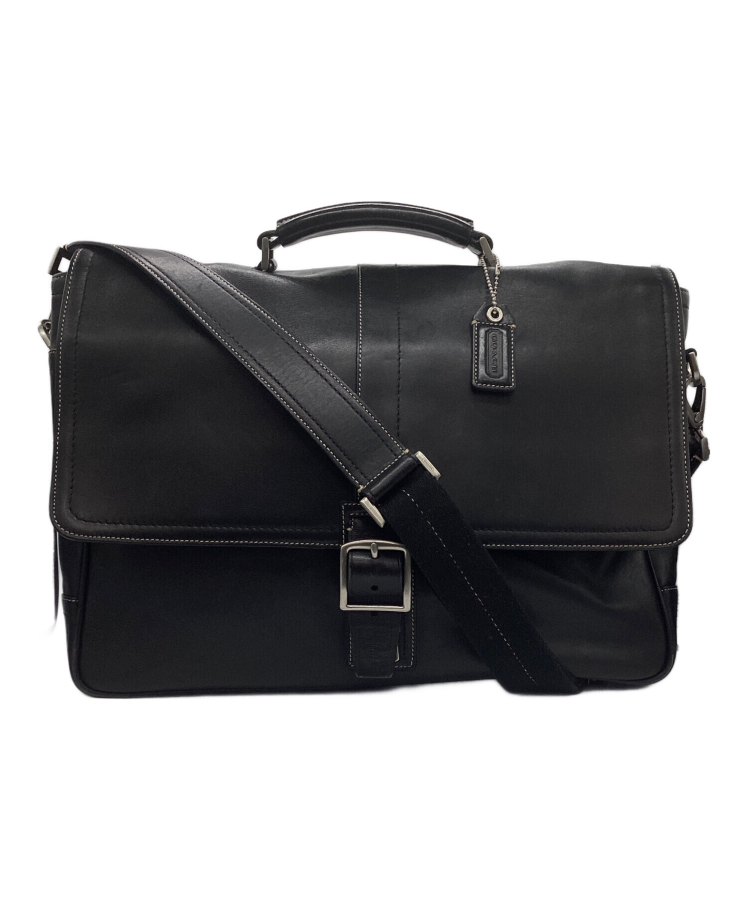 【新品タグ付き】 COACH ビジネスバッグ ブリーフケース 2way 未使用 中古・古着通販】COACH (コーチ) 2WAYブリーフケース ブラック