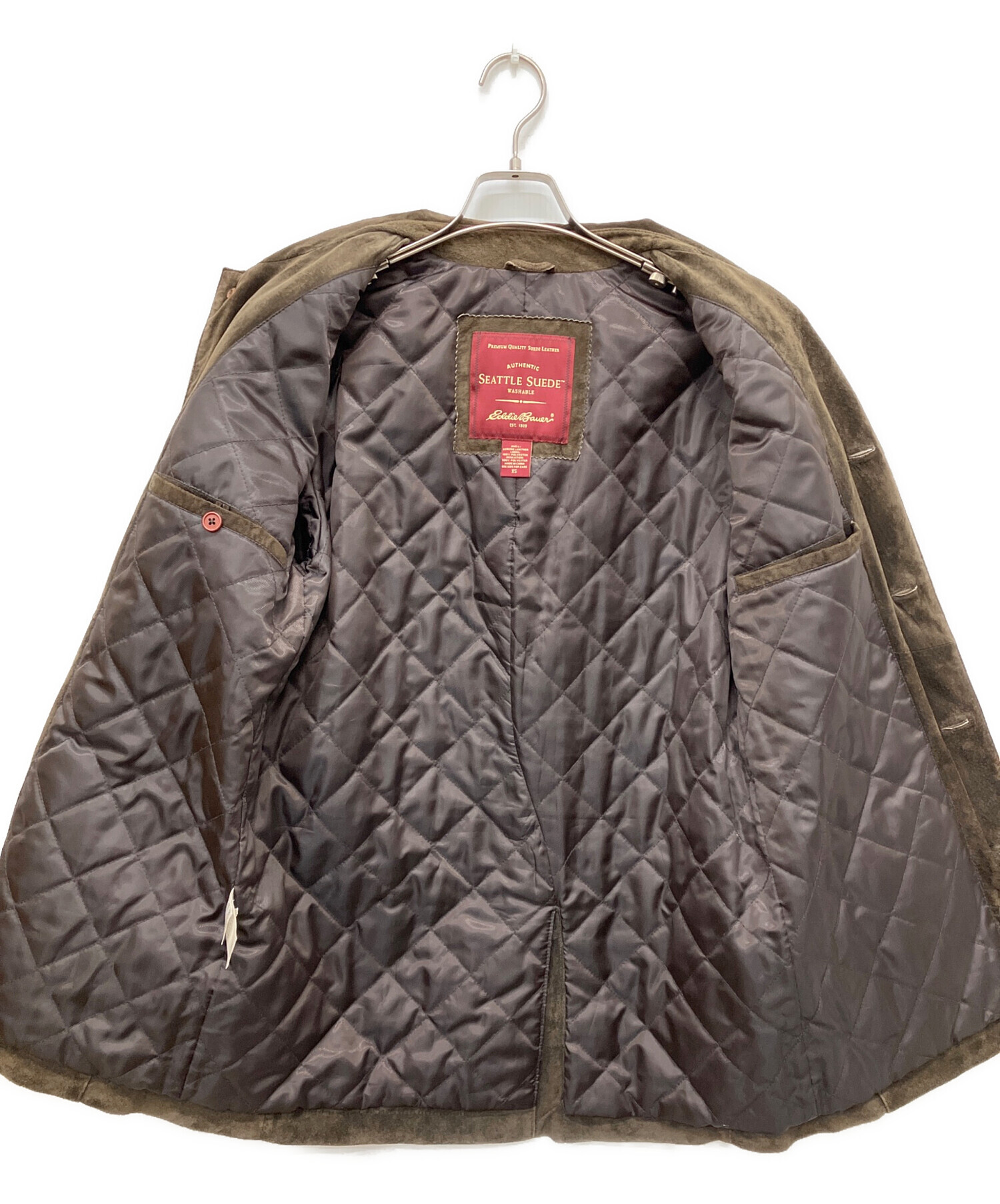 Eddie Bauer エディーバウアー スエード トラッカージャケット 中古・古着通販】Eddie Bauer (エディーバウアー) ステンカラー