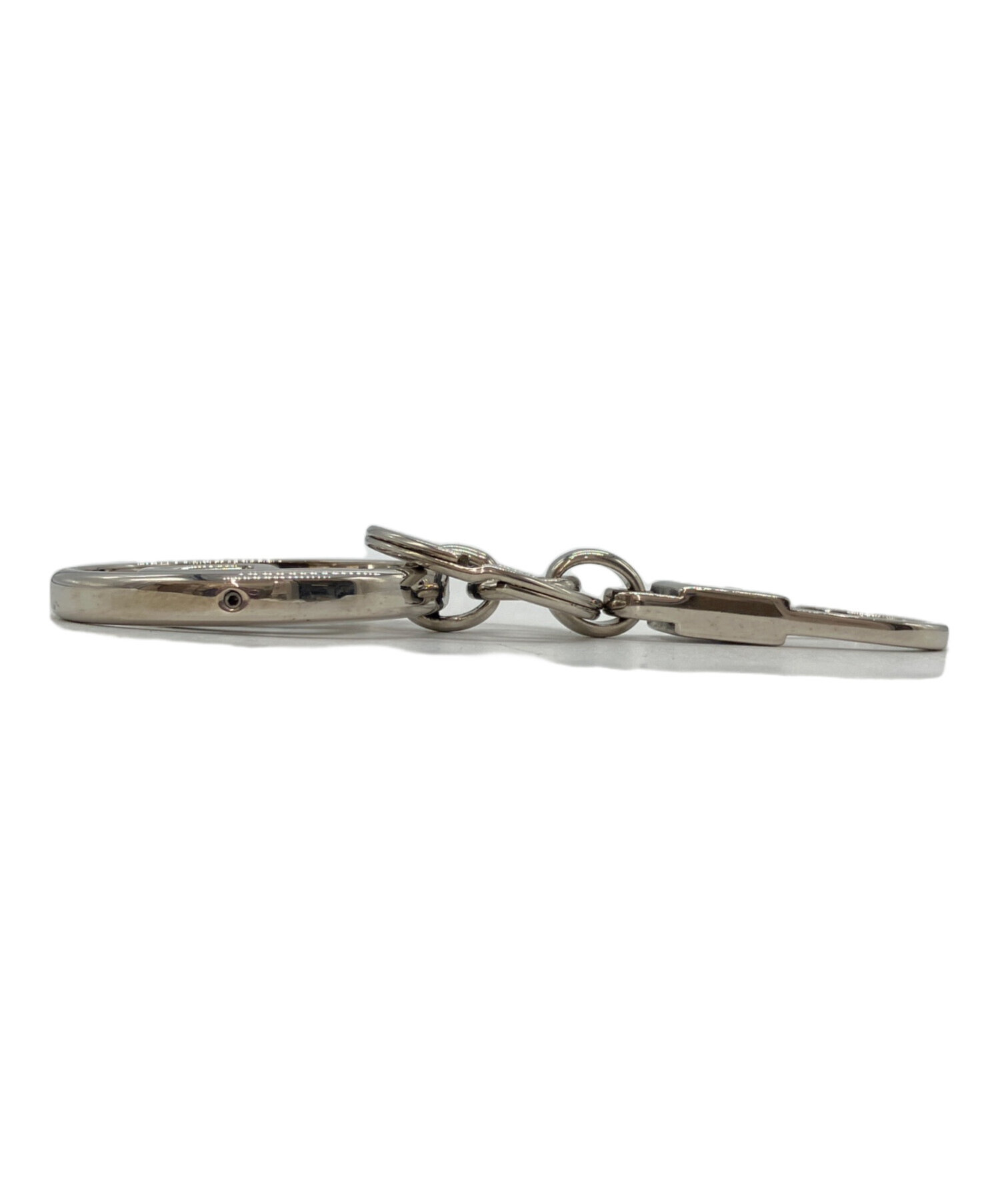 中古・古着通販】GUCCI (グッチ) ダブルGキーホルダー シルバー