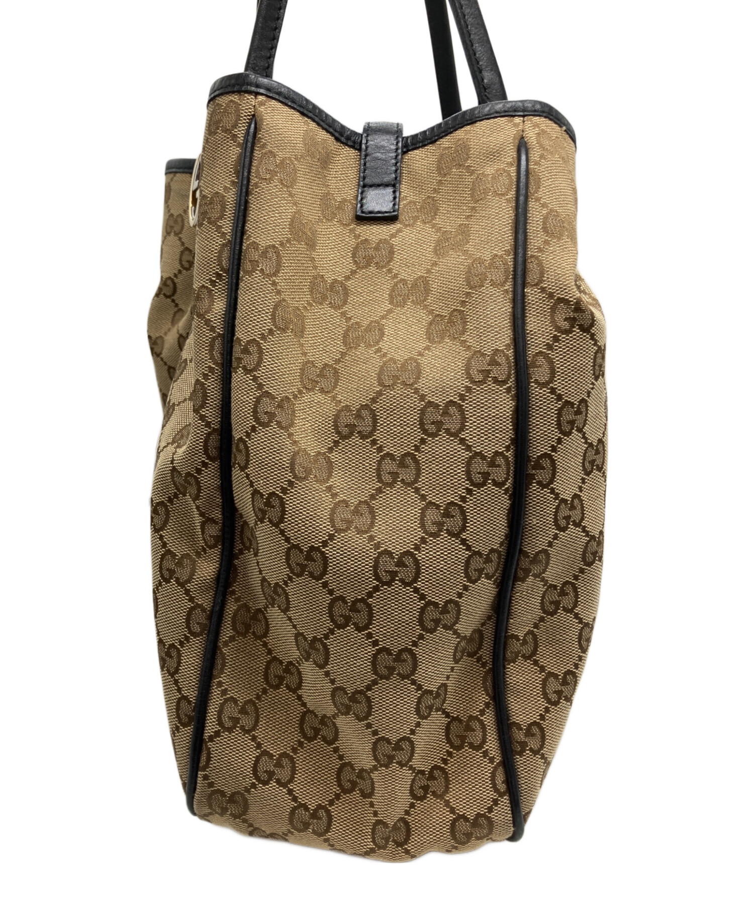 中古・古着通販】GUCCI (グッチ) GGツインズトートバッグ ブラウン
