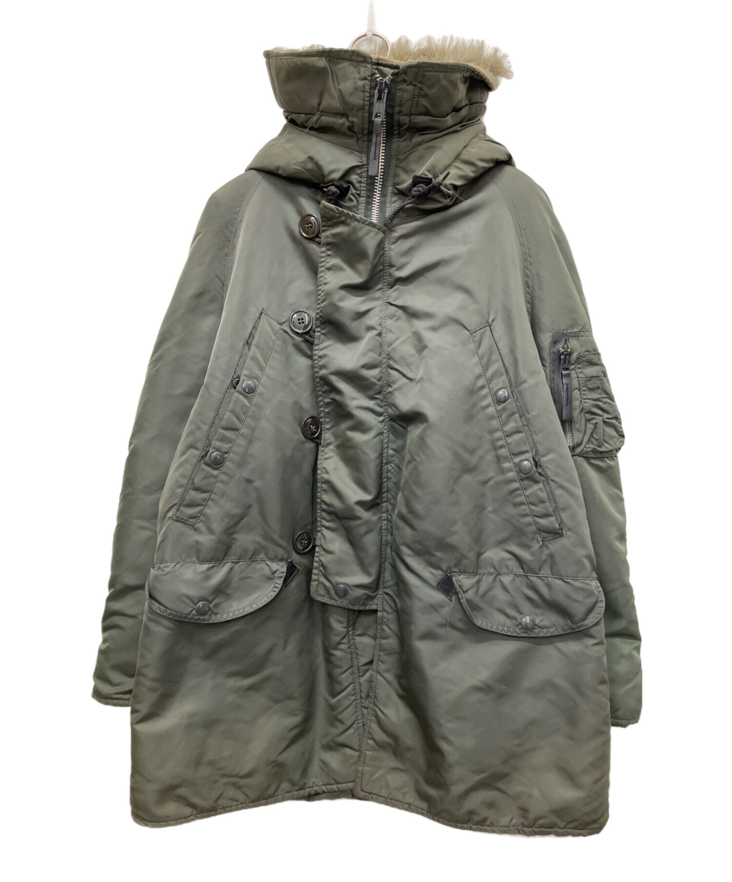 中古・古着通販】ALPHA (アルファ) フライトジャケット グリーン