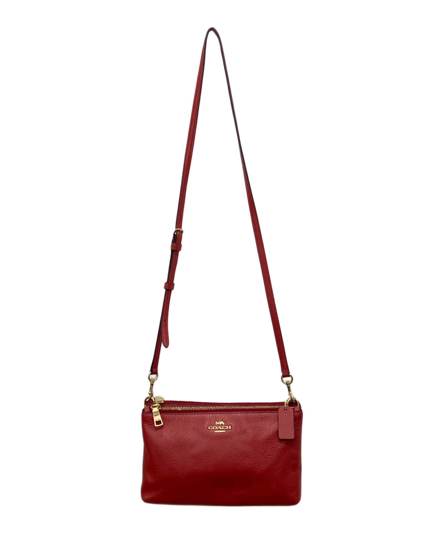 中古・古着通販】COACH (コーチ) ショルダーバッグ レッド｜ブランド