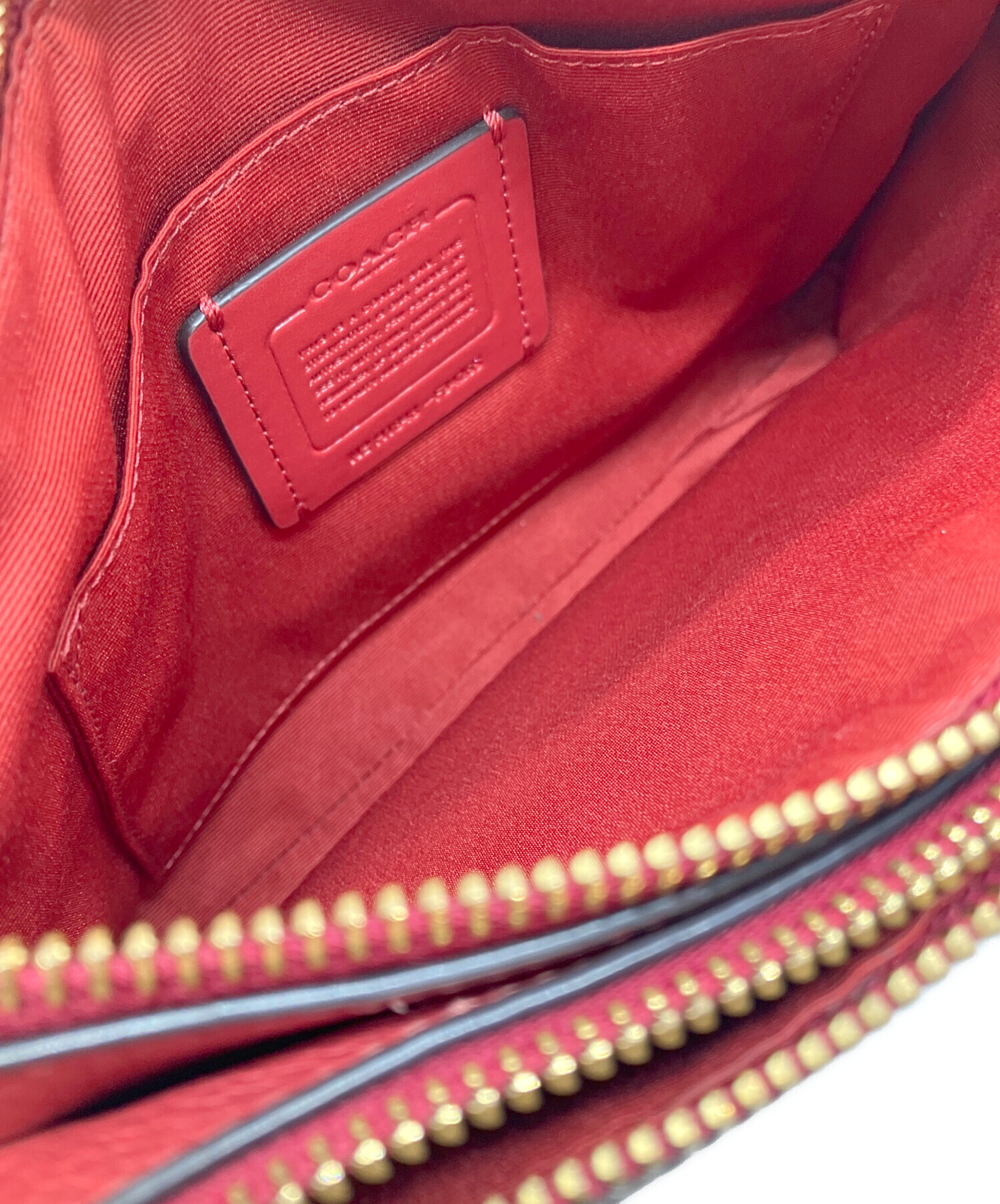 中古・古着通販】COACH (コーチ) ショルダーバッグ レッド｜ブランド