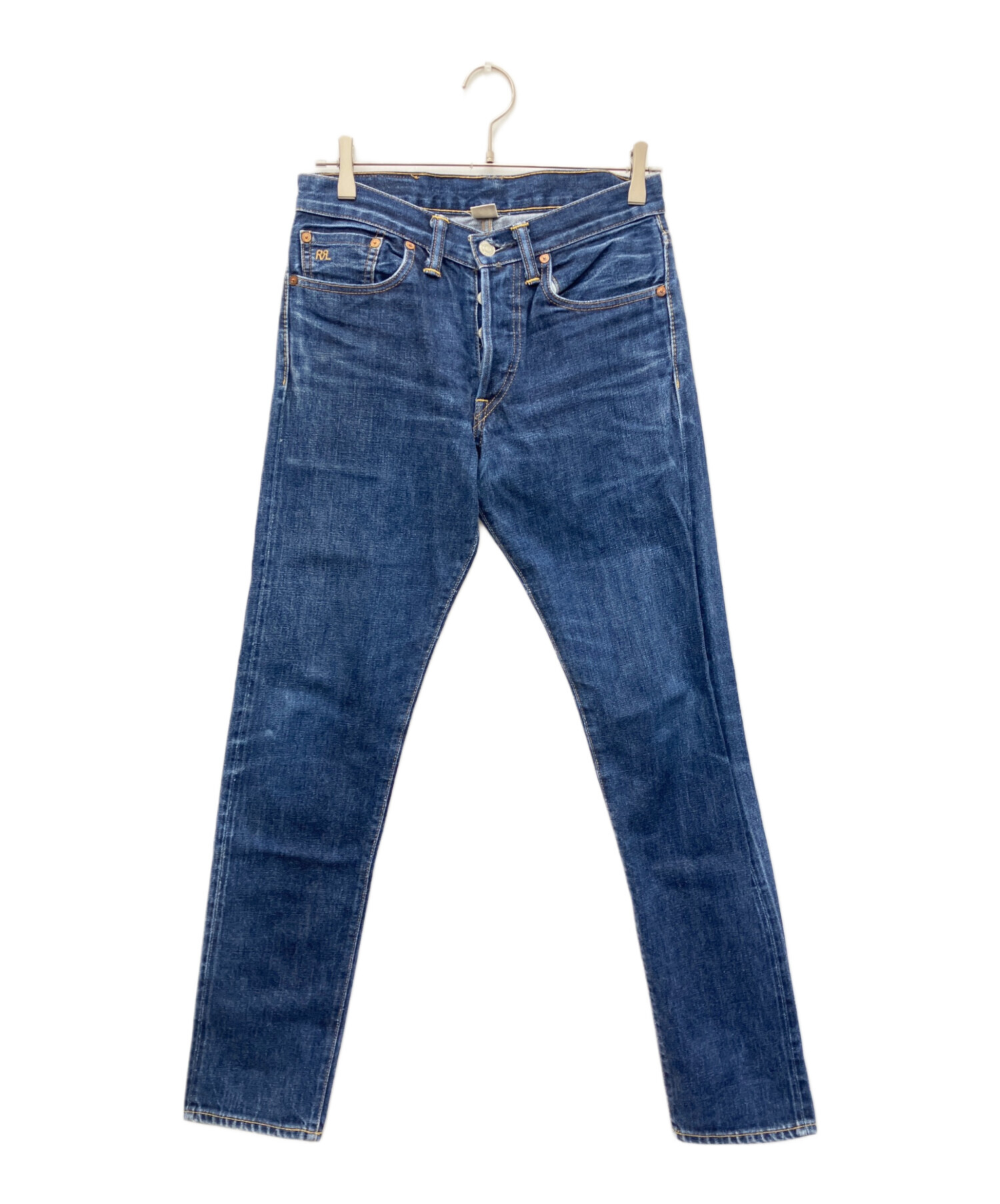 RRL セルビッチデニムパンツ 中古・古着通販】RRL (ダブルアールエル) セルビッチスリムナロー