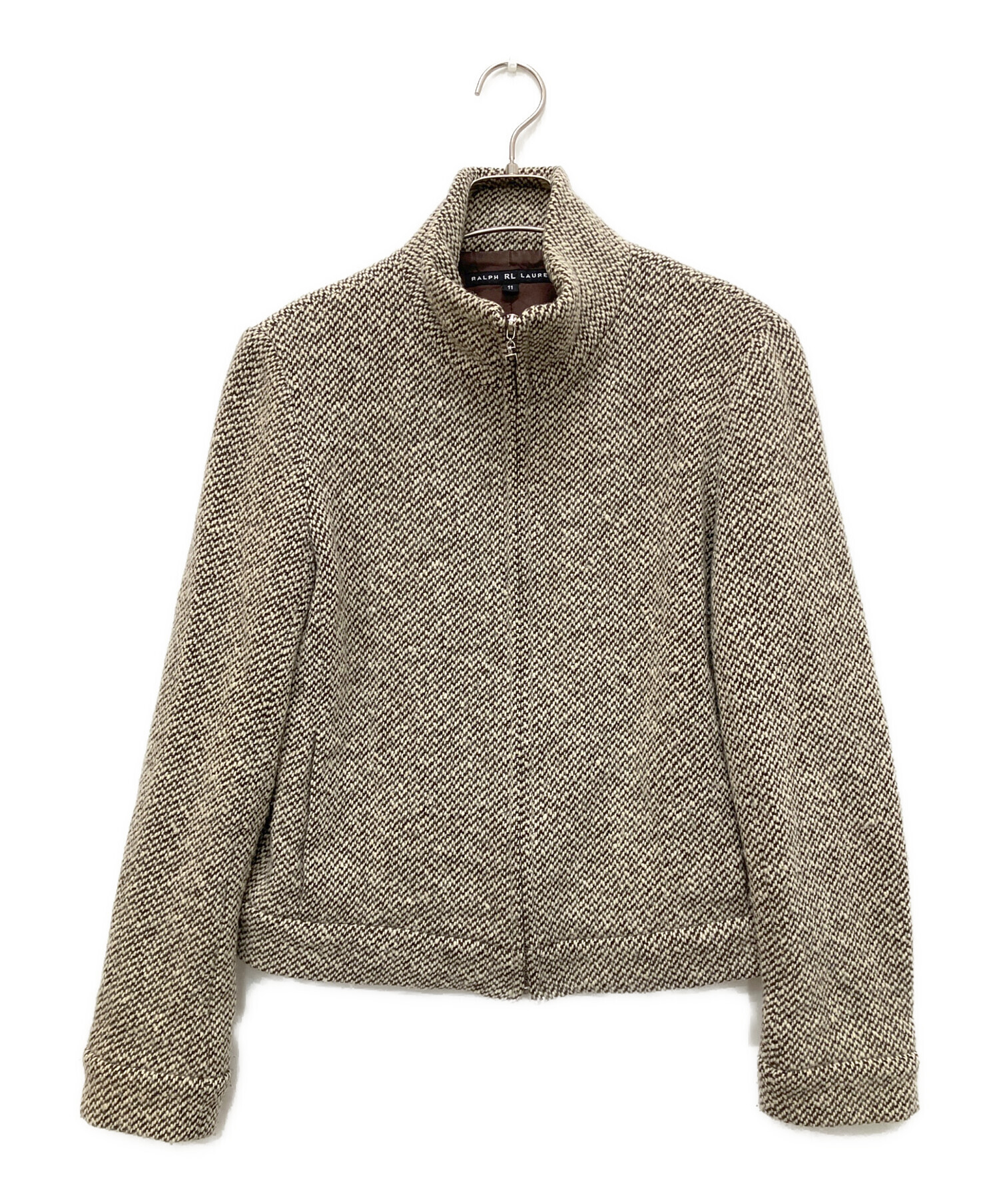 Polo by Ralph Lauren ショート丈ジャケット ベージュ 中古・古着通販】RALPH LAUREN (ラルフローレン) ジップショート