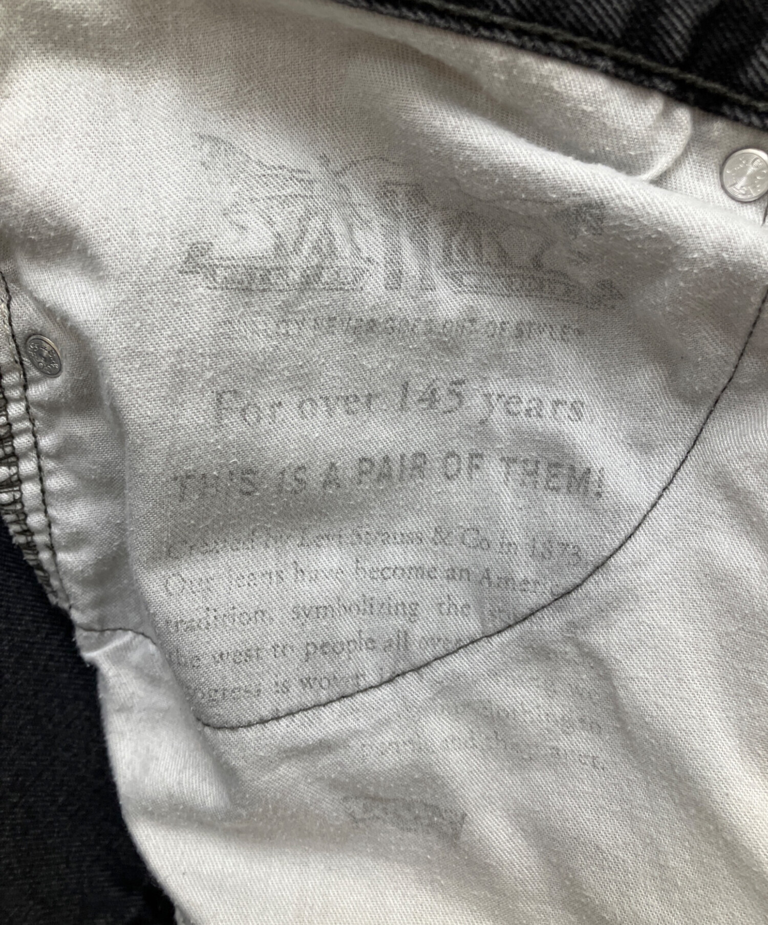 中古・古着通販】LEVI'S (リーバイス) 550バギーデニムパンツ ブラック 中古・古着通販】LEVI'S (リーバイス) 550バギーデニムパンツ ブラック