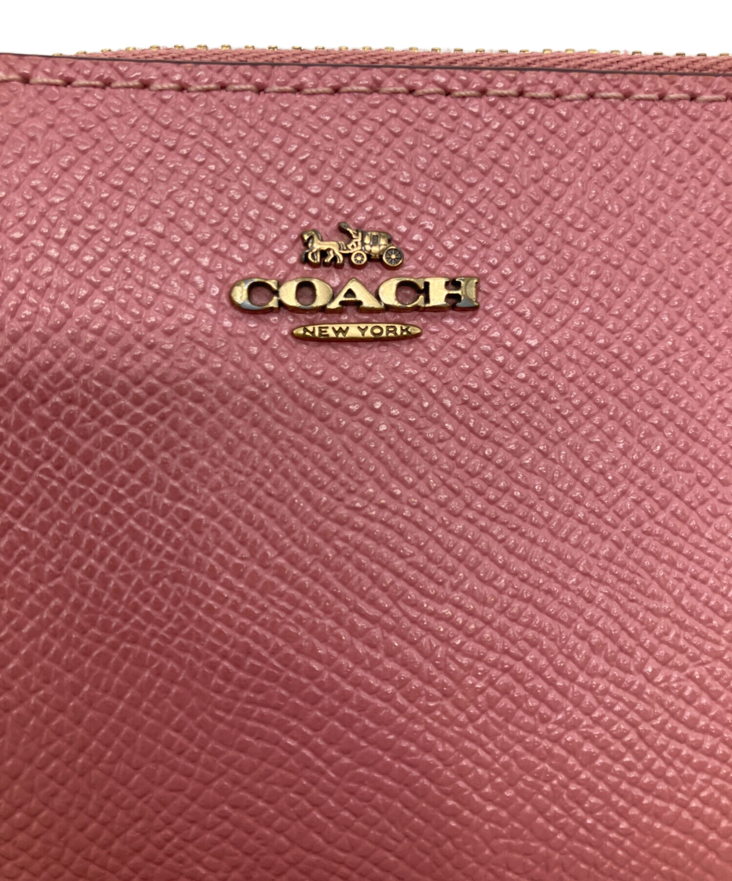 中古・古着通販】COACH (コーチ) キーリングパス＆コインケース ピンク