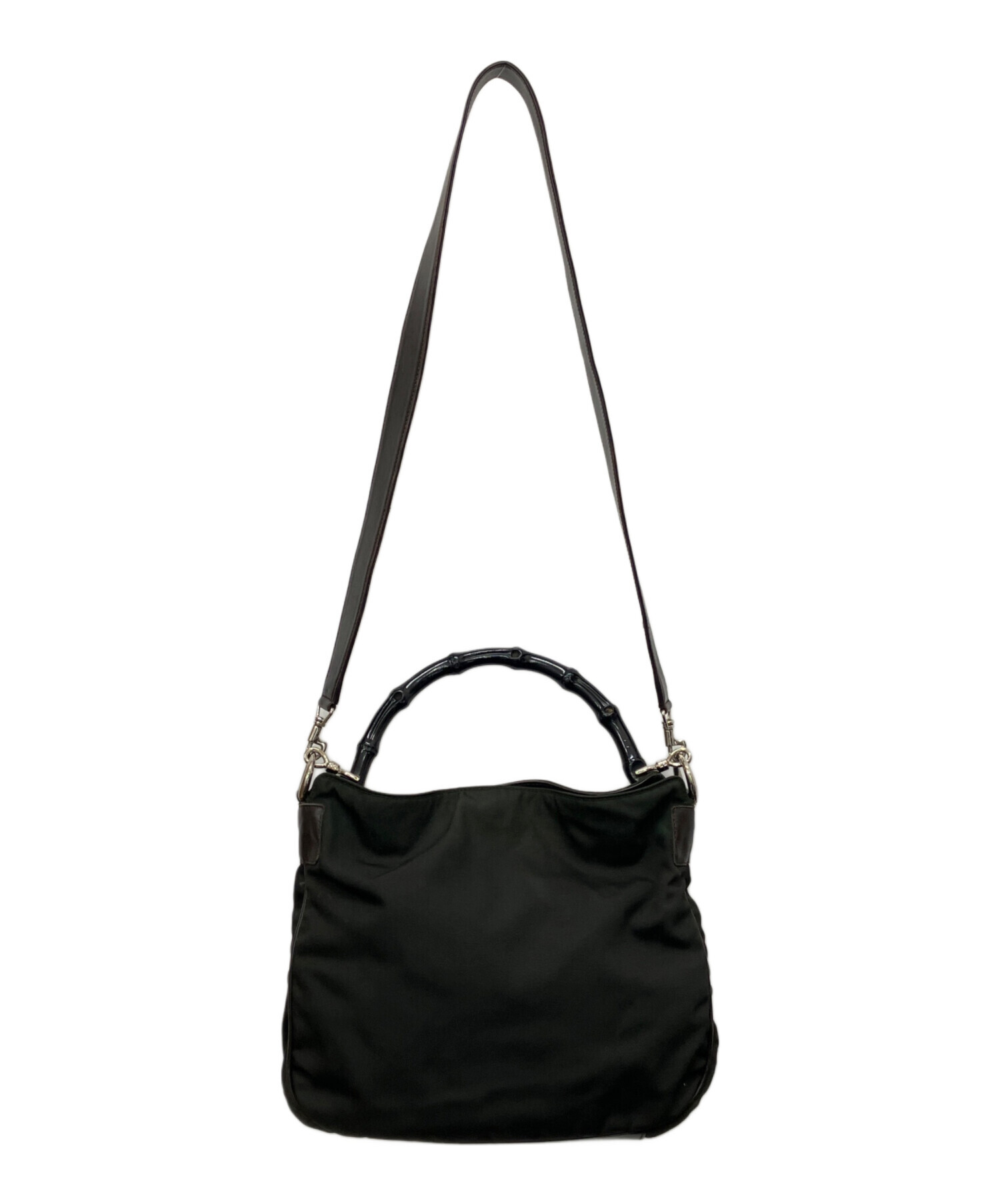 中古・古着通販】GUCCI (グッチ) ナイロンバンブー2WAYショルダー 中古・古着通販】GUCCI (グッチ) ナイロンバンブー2WAYショルダー