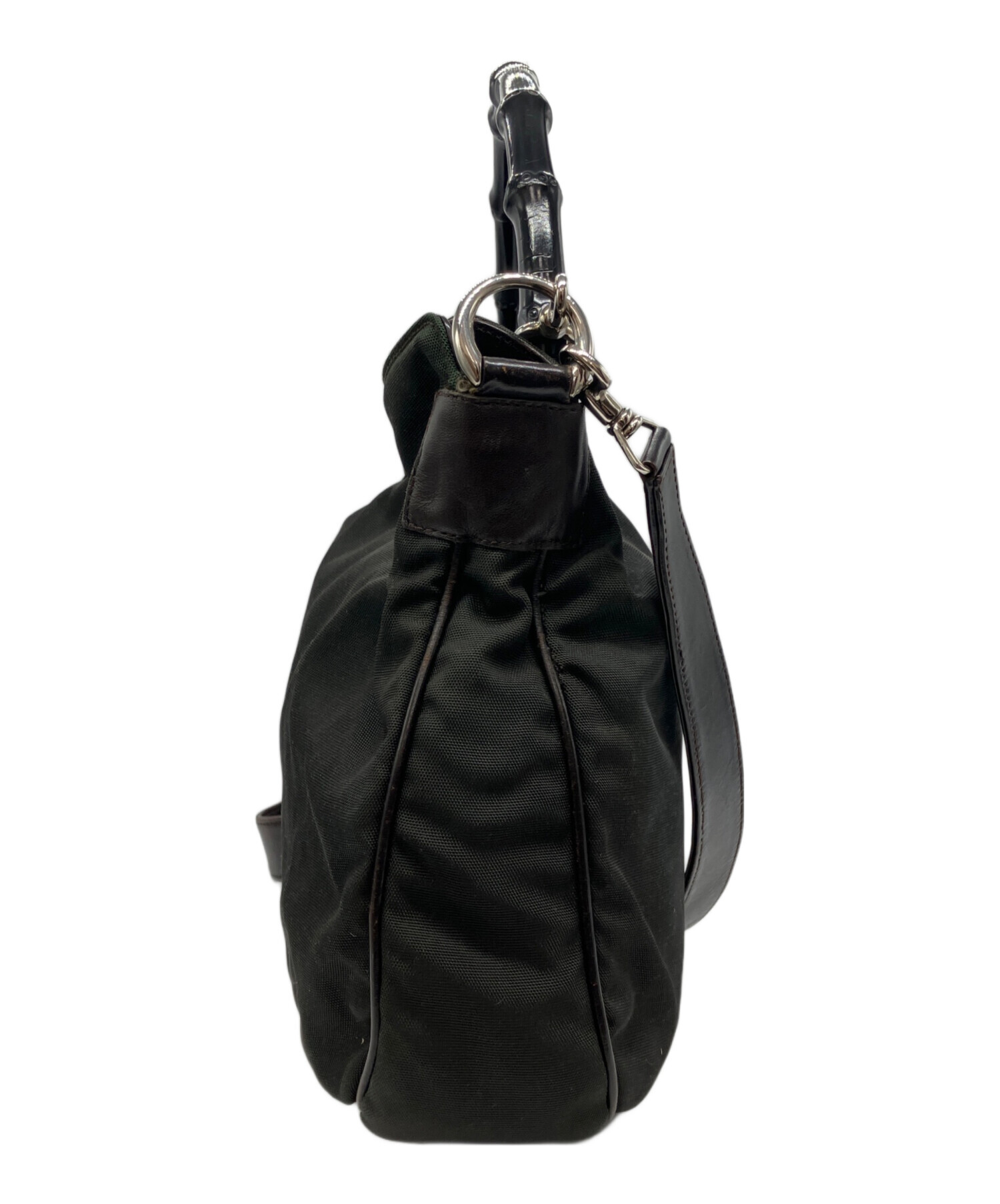 中古・古着通販】GUCCI (グッチ) ナイロンバンブー2WAYショルダー