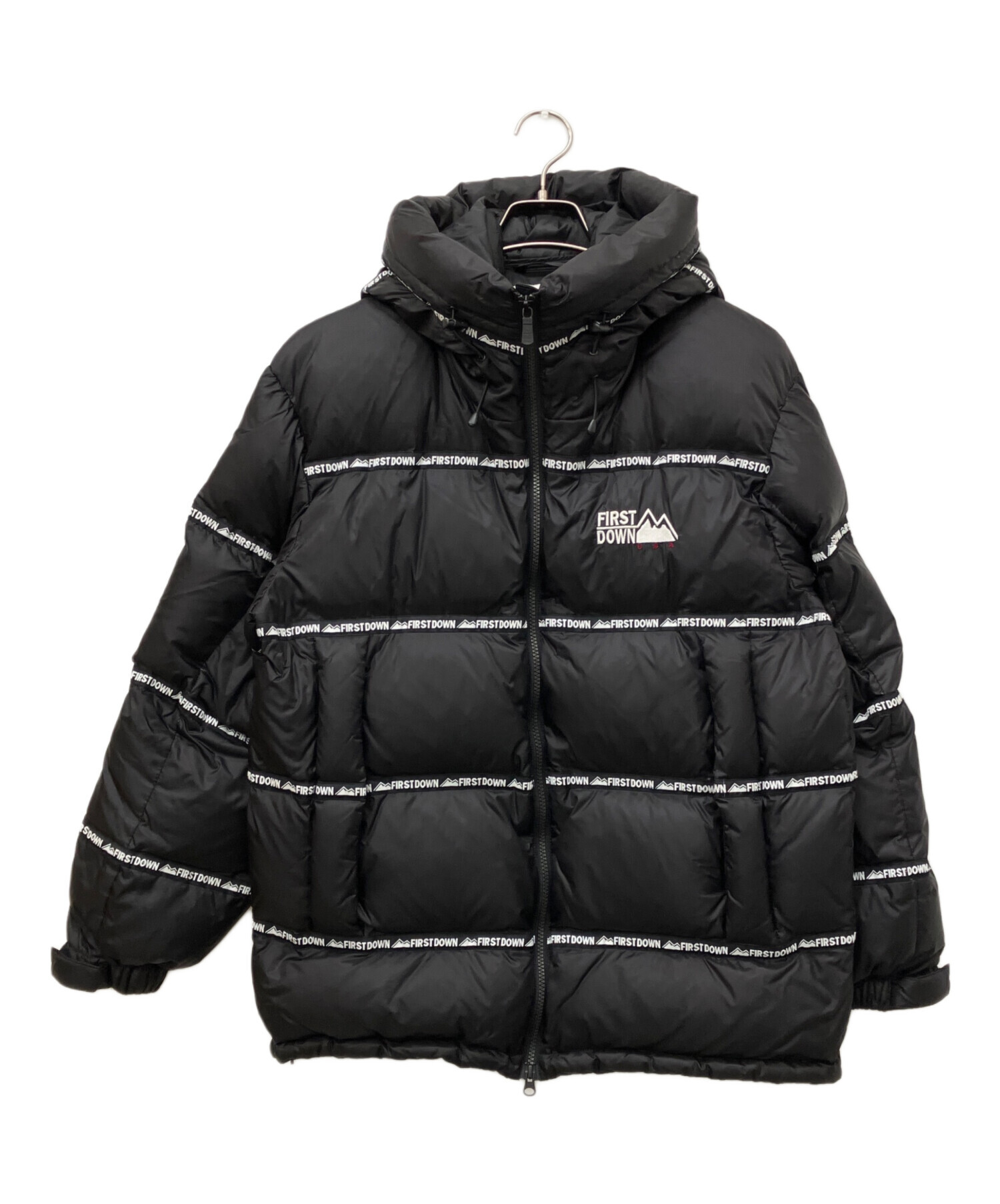 ［美品］2024購入 FIRST DOWN フード付き ダウン ブラック M 中古・古着通販】FIRST DOWN (ファーストダウン) ダウンジャケット