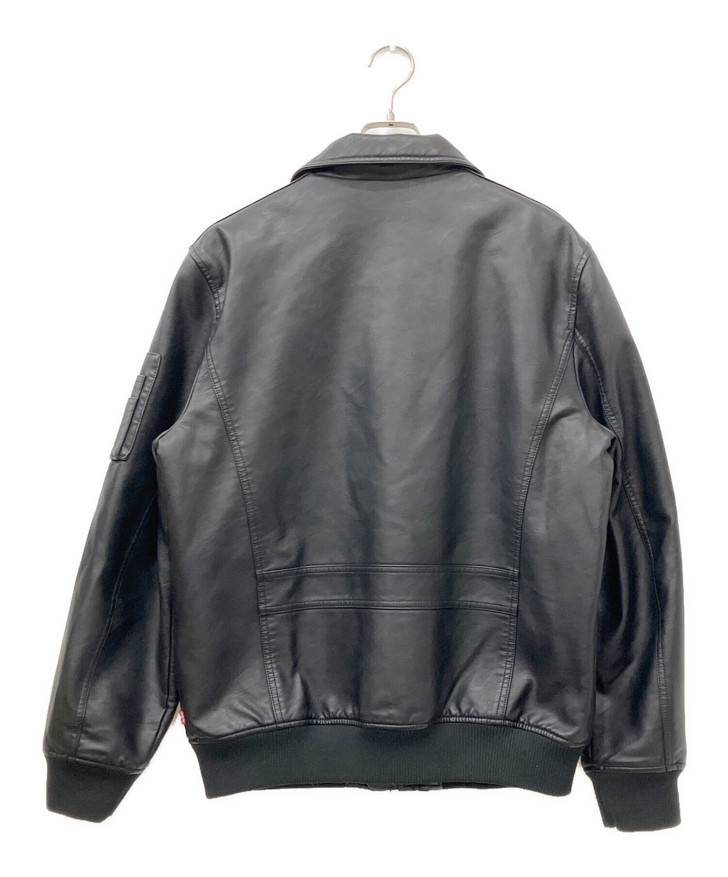中古・古着通販】LEVI'S (リーバイス) エコレザージャケット ブラック