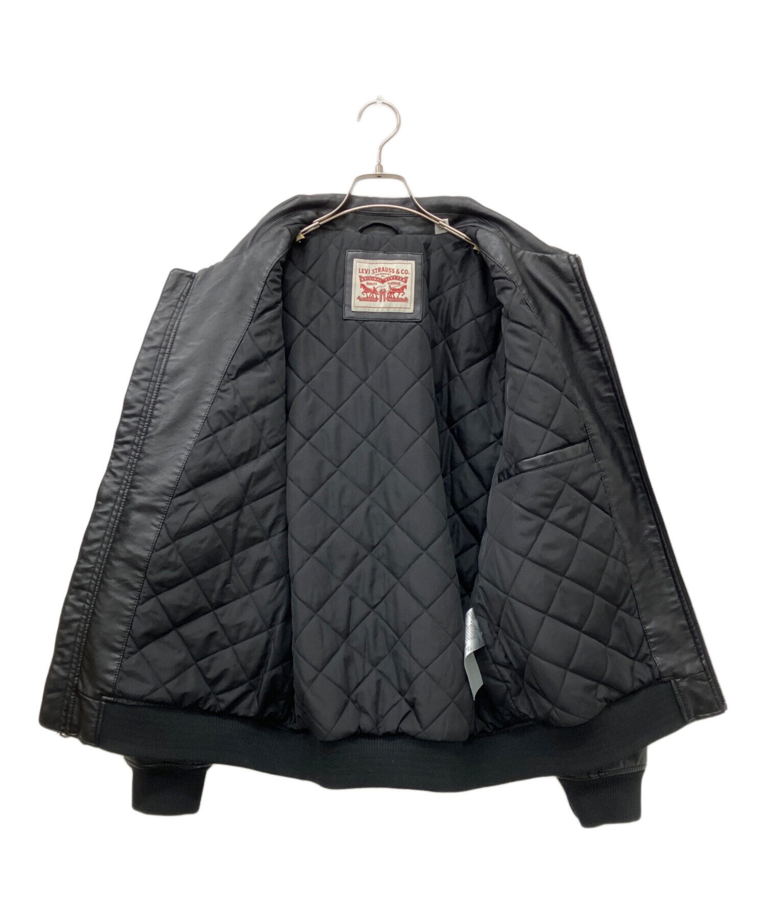中古・古着通販】LEVI'S (リーバイス) エコレザージャケット ブラック