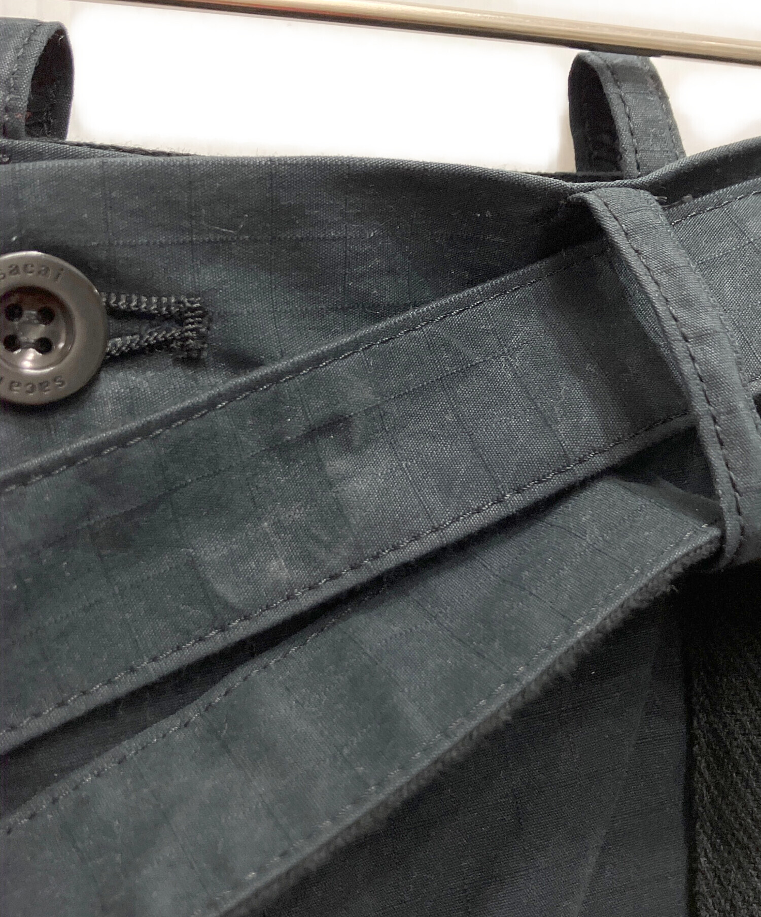 中古・古着通販】sacai (サカイ) ベルテッドパンツ ネイビー サイズ:M