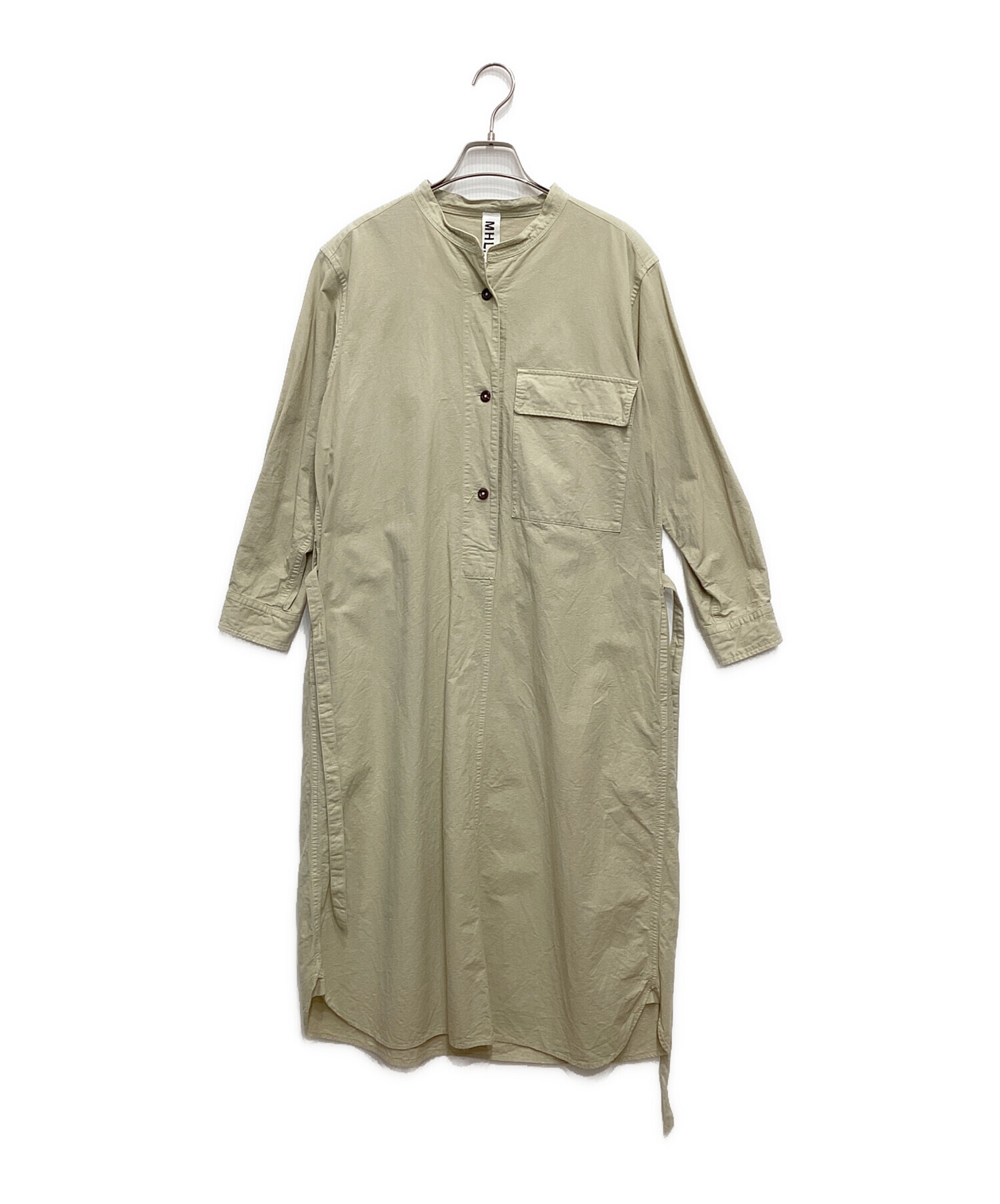 中古・古着通販】MHL (エムエイチエル) ブラウスワンピース アイボリー